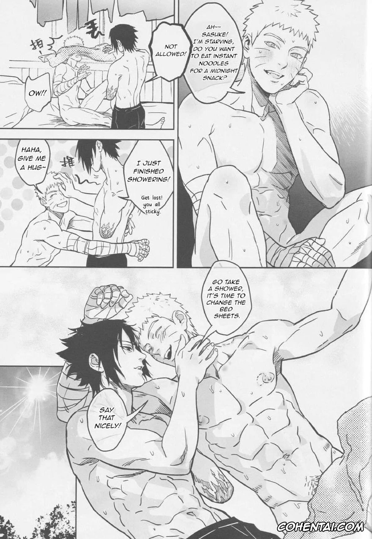 NARUTO hentai, Naruto Uzumaki hentai, Sasuke Uchiha hentai, The Etiquette of the Round Fan (NARUTO), pagina 42