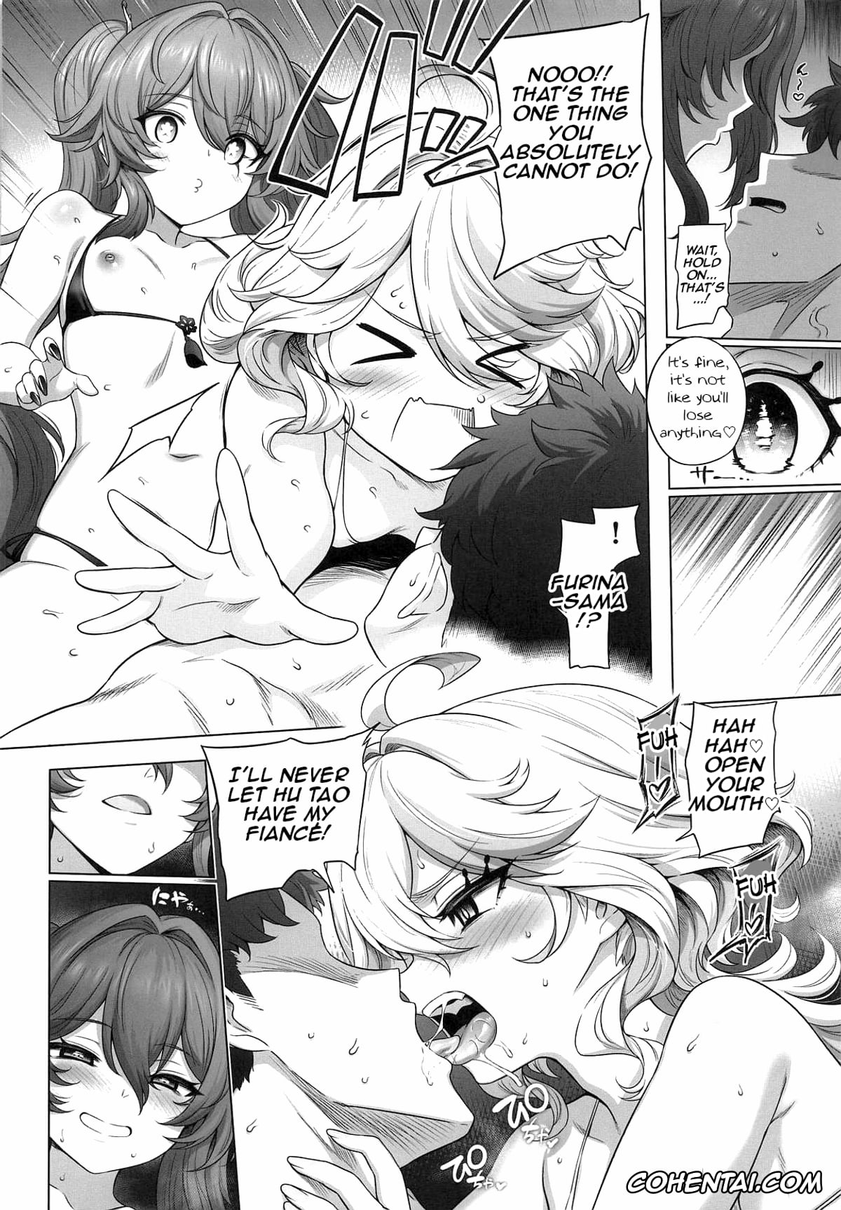 Genshin Impact xxx, Focalors | Lady Furina xxx, Hu Tao xxx, Furina Hu Tao Ninkatsu Kiroku (Genshin Impact), pagina 7