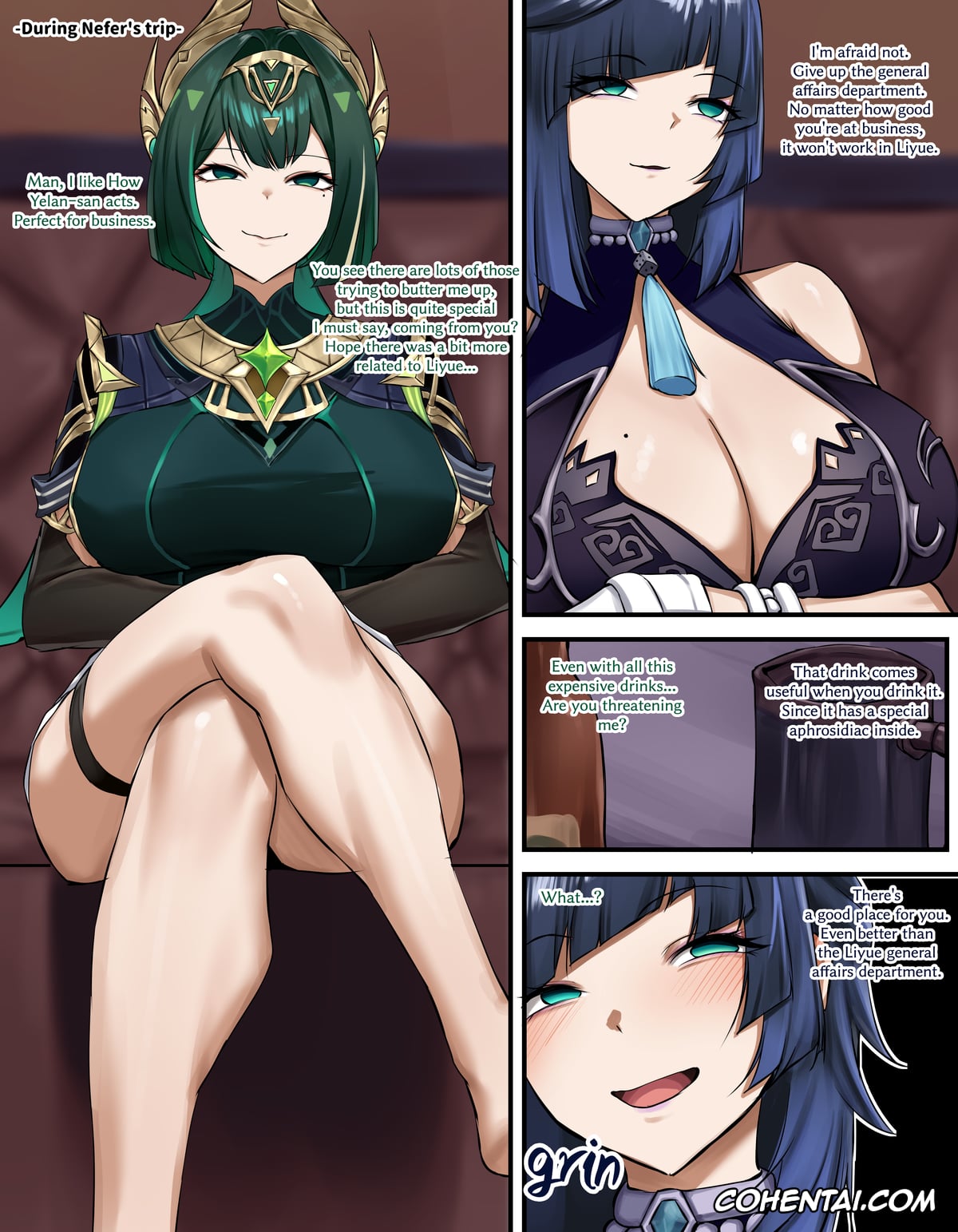 Genshin Impact xxx, Hilichurl xxx, Nefer xxx, Yelan xxx, Yelan Nefer (Genshin Impact), pagina 1