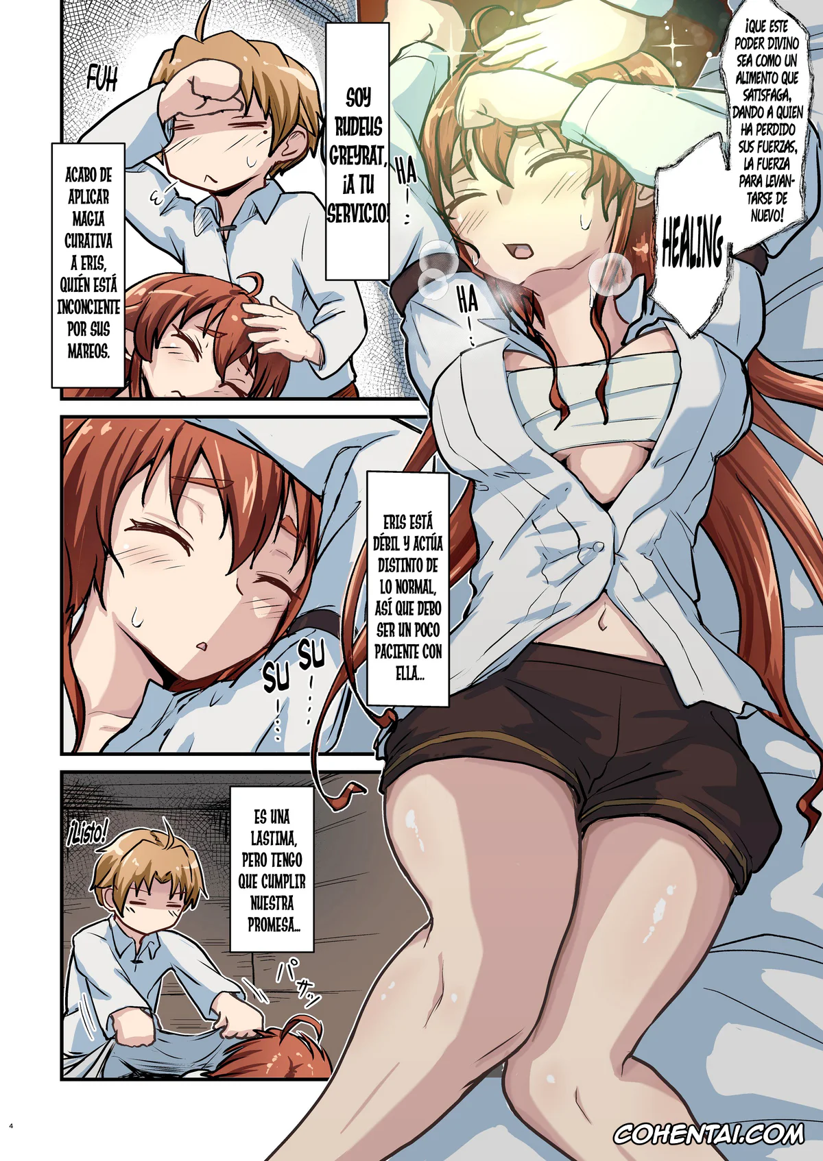 Mushoku Tensei ~Isekai Ittara Honki Dasu~ porno, Eris Boreas Greyrat porno, Rudeus Greyrat porno, Mushoku! (Aka) | ¡Mushoku! (Rojo) (Mushoku Tensei ~Isekai Ittara Honki Dasu~), pagina 5