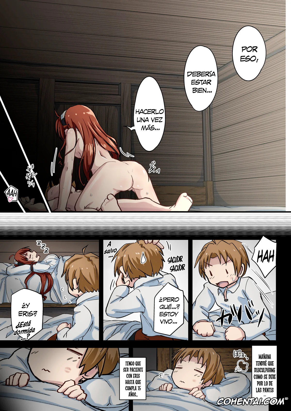 Mushoku Tensei ~Isekai Ittara Honki Dasu~ hentai, Eris Boreas Greyrat hentai, Rudeus Greyrat hentai, Mushoku! (Aka) | ¡Mushoku! (Rojo) (Mushoku Tensei ~Isekai Ittara Honki Dasu~), pagina 30