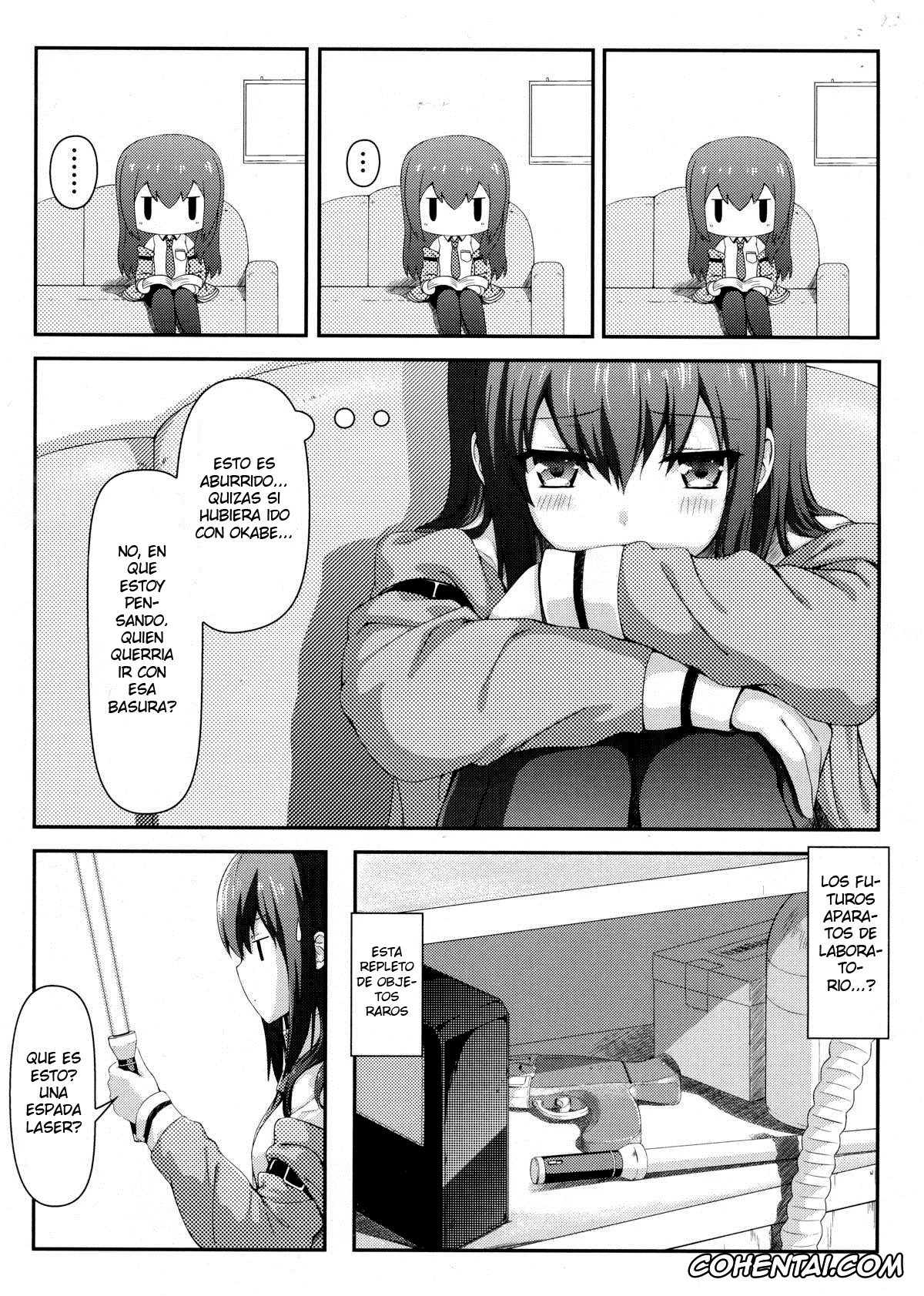 Steins;Gate xxx, Kurisu Makise xxx, Rintarou Okabe | Okarin xxx, Tengoku e no Bullet Train (Steins;Gate), pagina 4