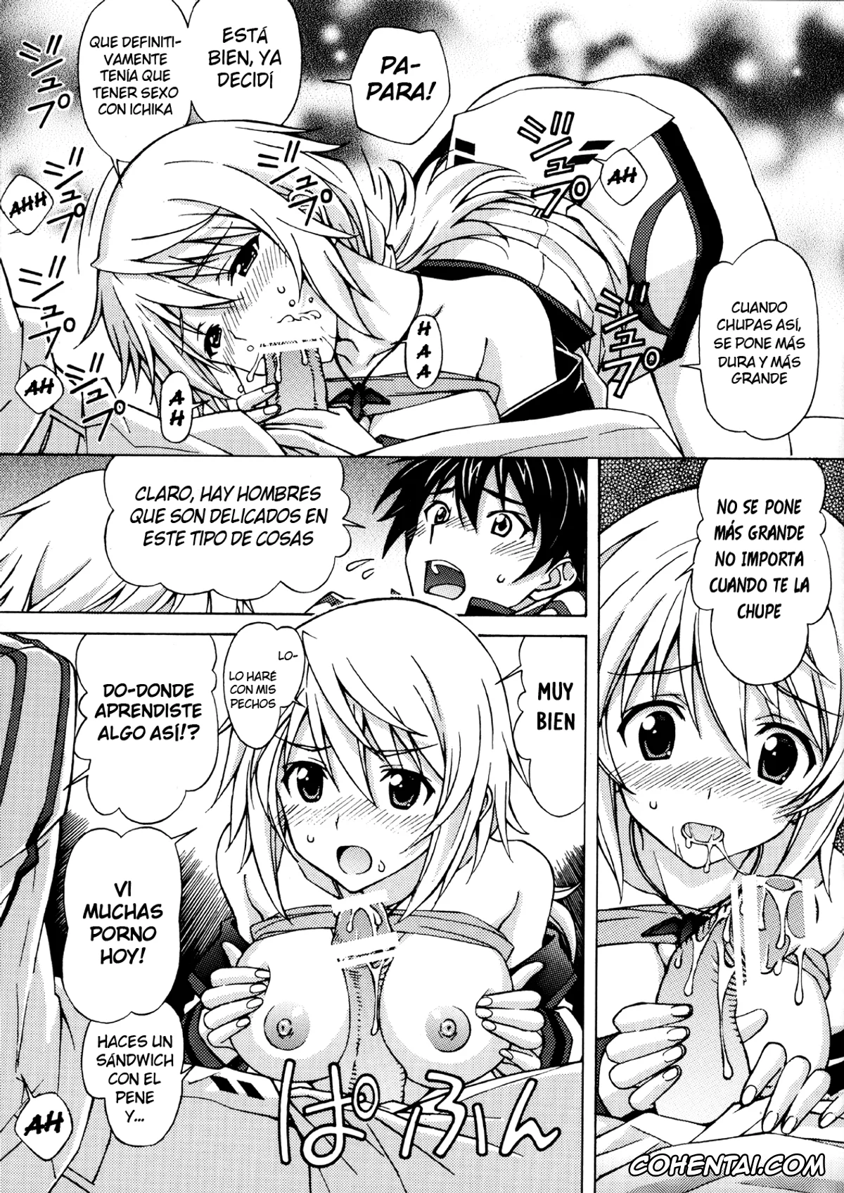 Infinite Stratos xxx, Charlotte Dunois xxx, Ichika Orimura xxx, Charlotte no Okurimono (Infinite Stratos), pagina 4