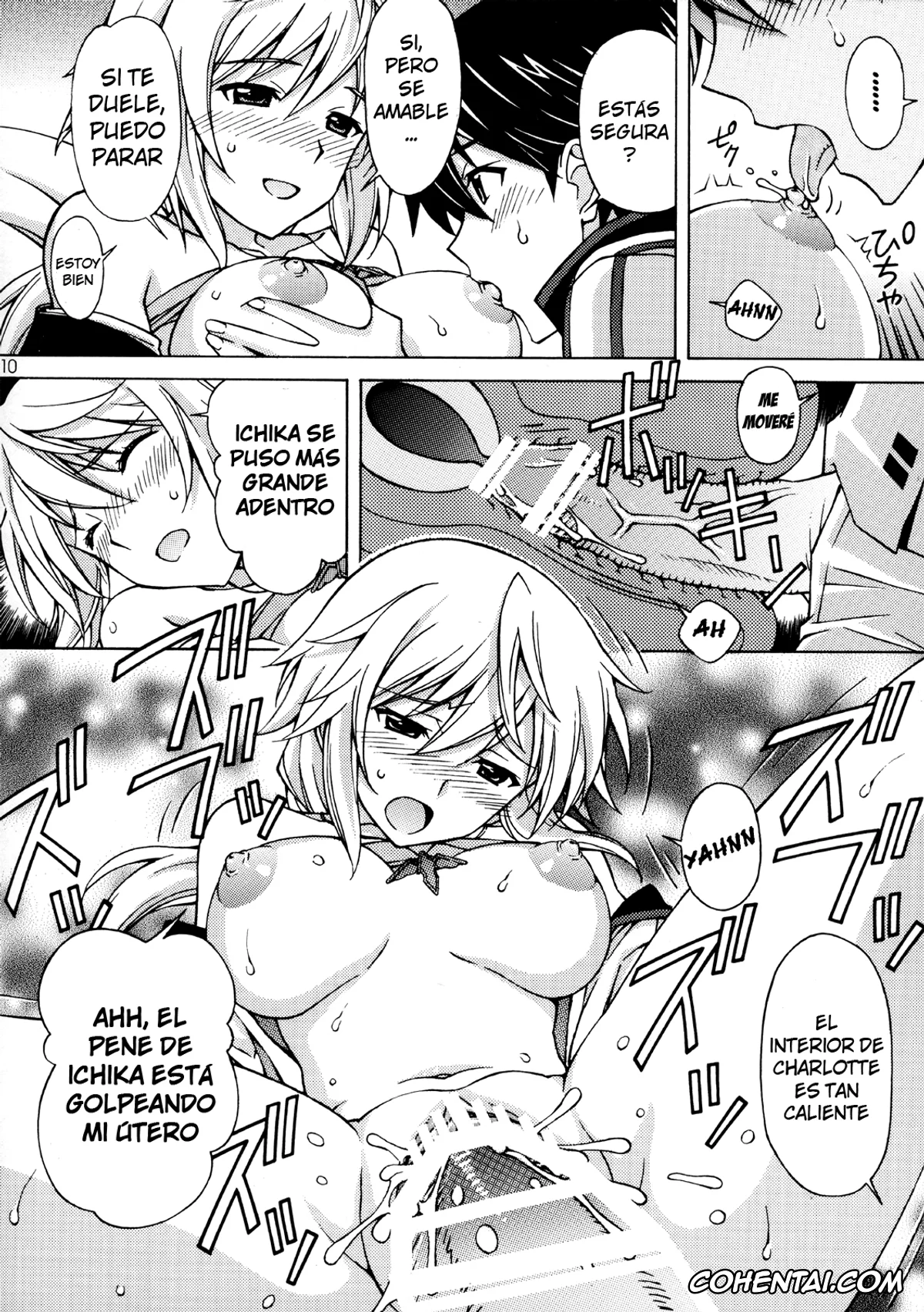 Infinite Stratos hentai, Charlotte Dunois hentai, Ichika Orimura hentai, Charlotte no Okurimono (Infinite Stratos), pagina 9