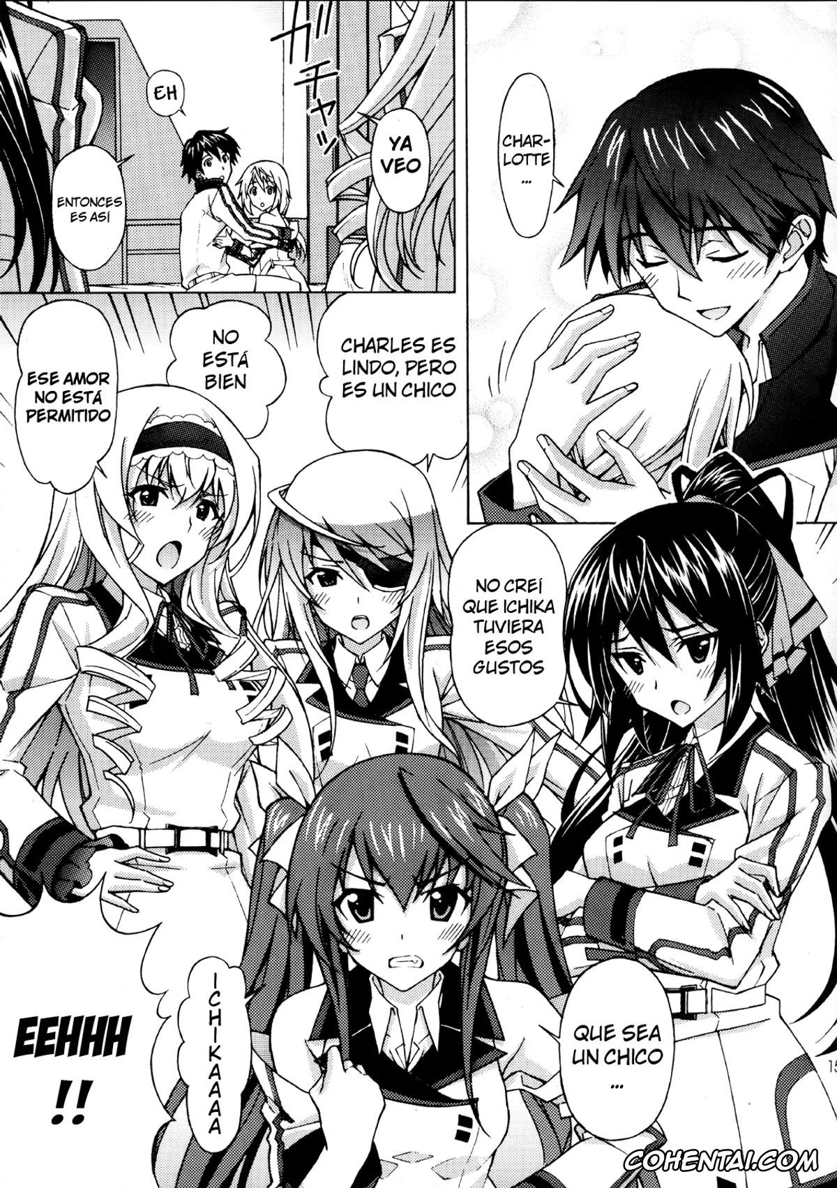 Infinite Stratos porno, Charlotte Dunois porno, Ichika Orimura porno, Charlotte no Okurimono (Infinite Stratos), pagina 14