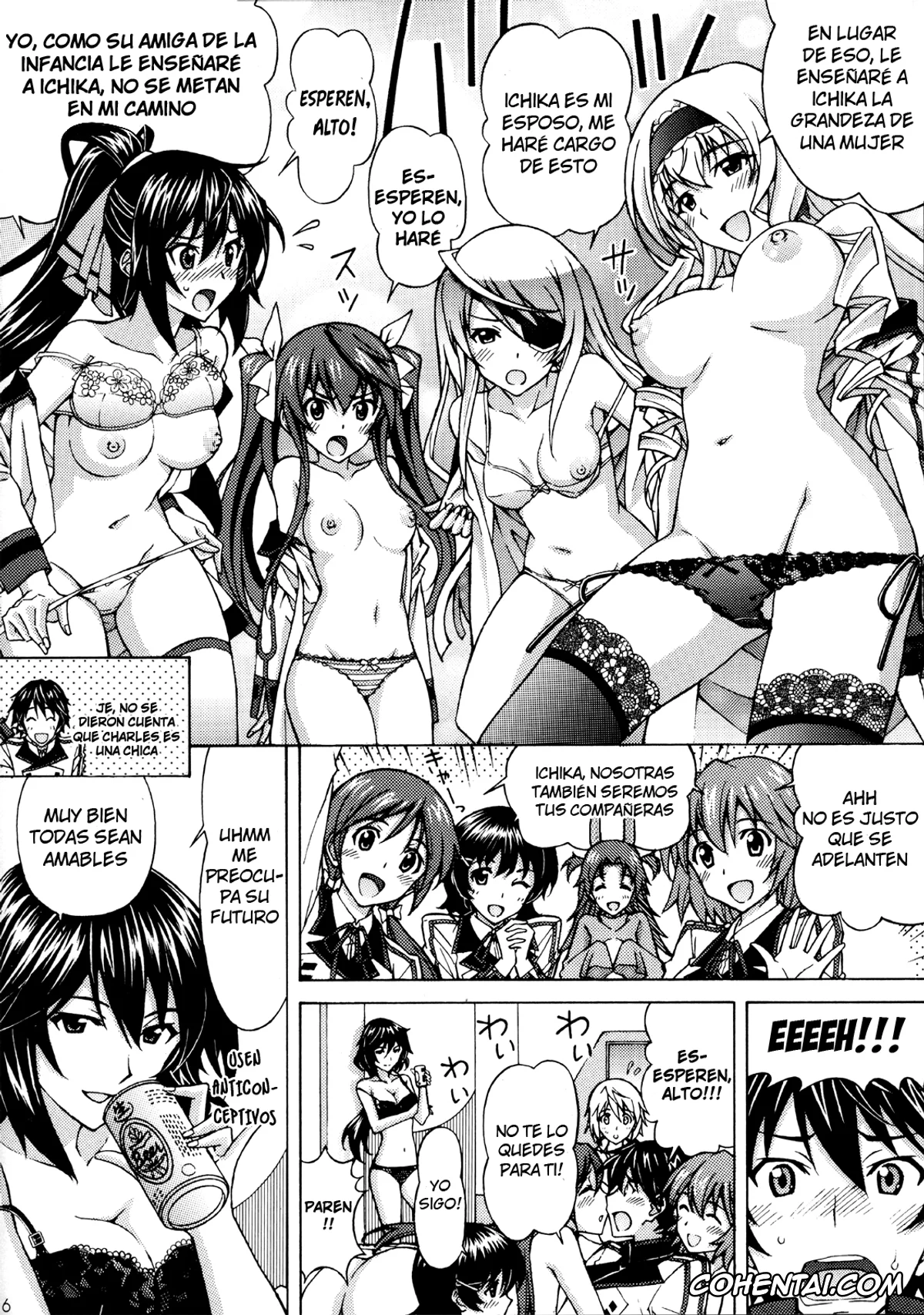 Infinite Stratos hentai, Charlotte Dunois hentai, Ichika Orimura hentai, Charlotte no Okurimono (Infinite Stratos), pagina 15