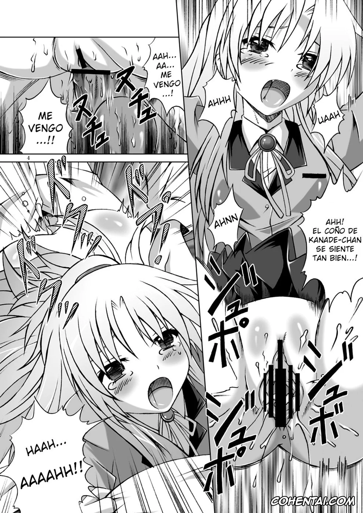 Angel Beats hentai, Kanade Tachibana hentai, Amaki Shi yo, Kitare (Angel Beats!), pagina 3