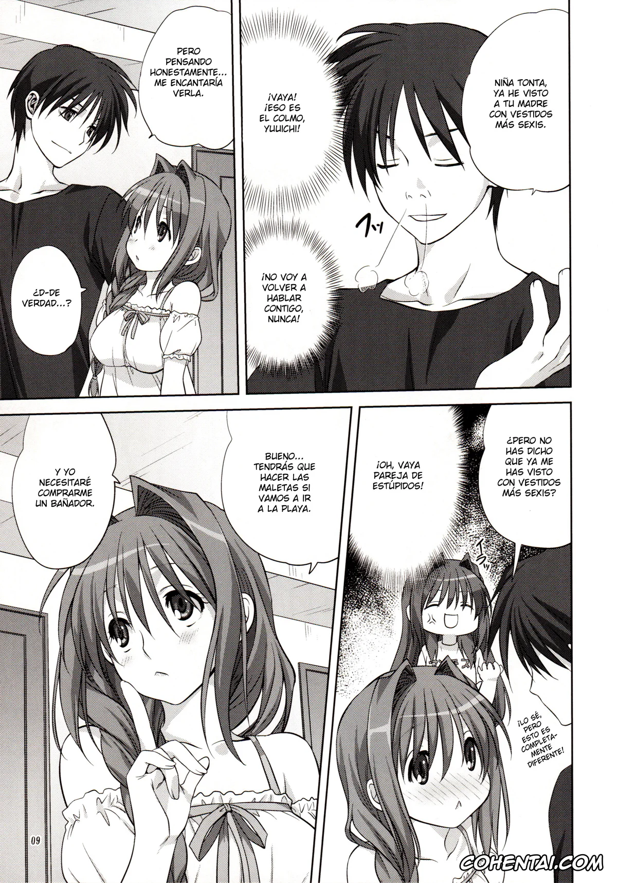 Kanon hentai, Akiko Minase hentai, Yuuichi Aizawa hentai, Akiko-san to Issho 8 (Kanon), pagina 9