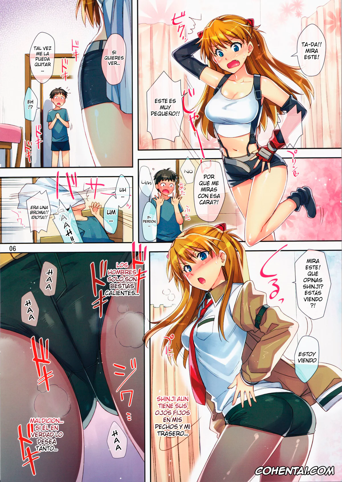 Neon Genesis Evangelion hentai, Asuka Langley Soryu hentai, Shinji Ikari hentai, Asuka Route (Neon Genesis Evangelion), pagina 6