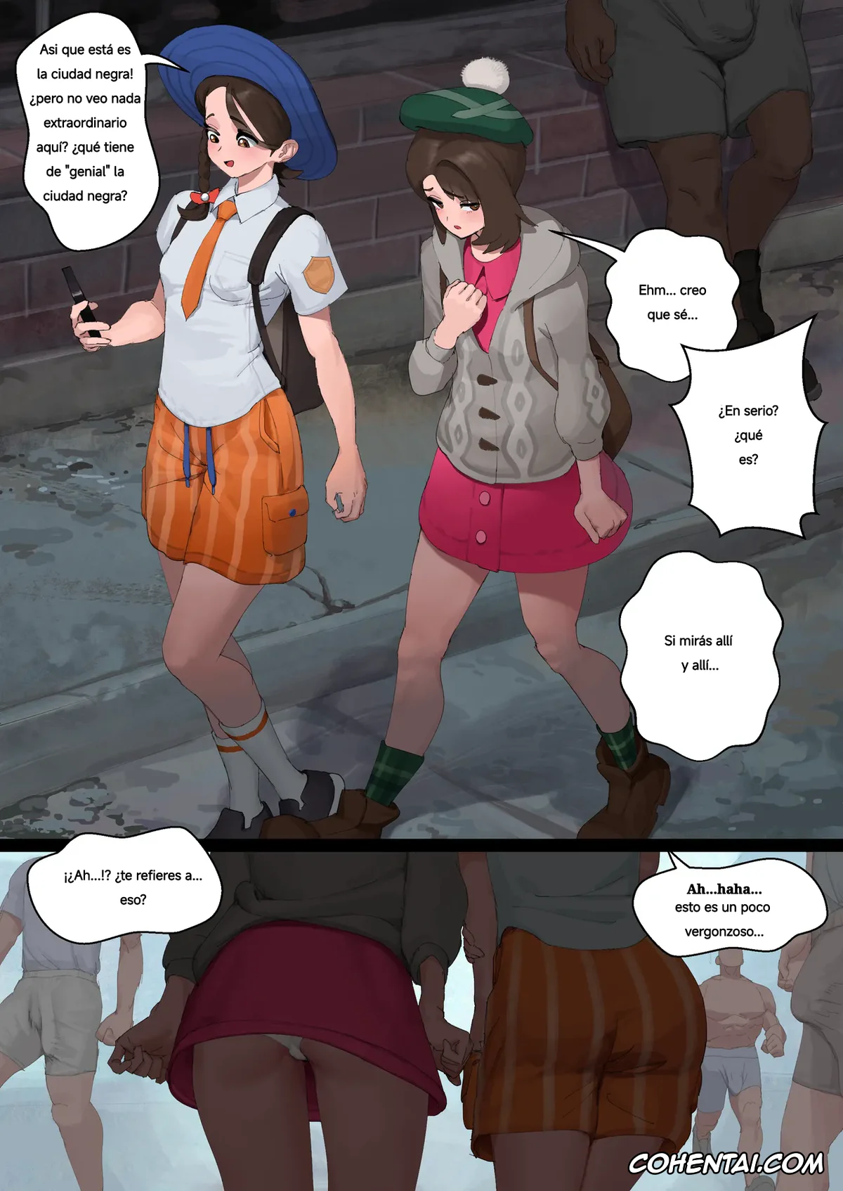 Pokemon | Pocket Monsters xxx, Gloria xxx, Juliana xxx, Gloria and Juliana visit Black City (Pokemon), pagina 1