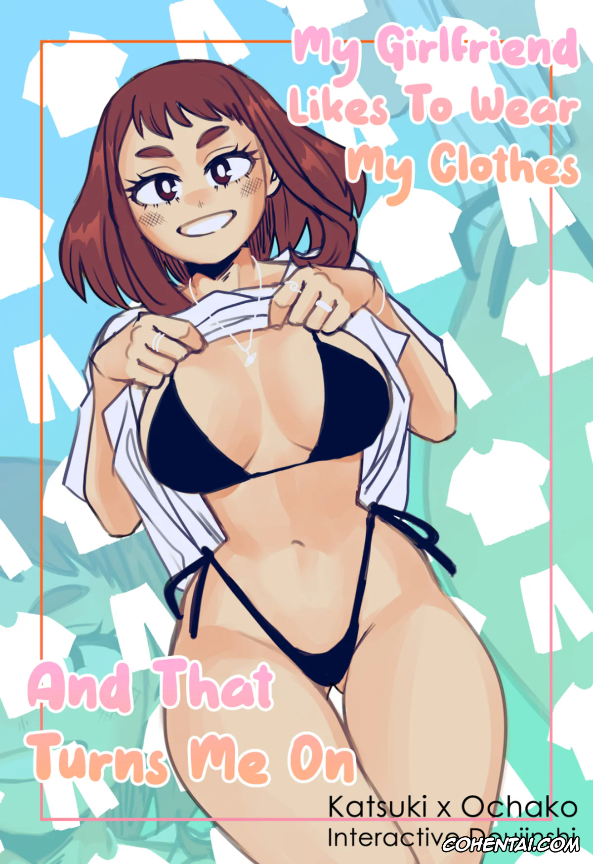 My Hero Academia | Boku No Hero Academia xxx, Katsuki Bakugou xxx, Ochako Uraraka xxx, A mi novia le gusta usar mi ropa y eso me excita (Boku no Hero Academia), pagina 1