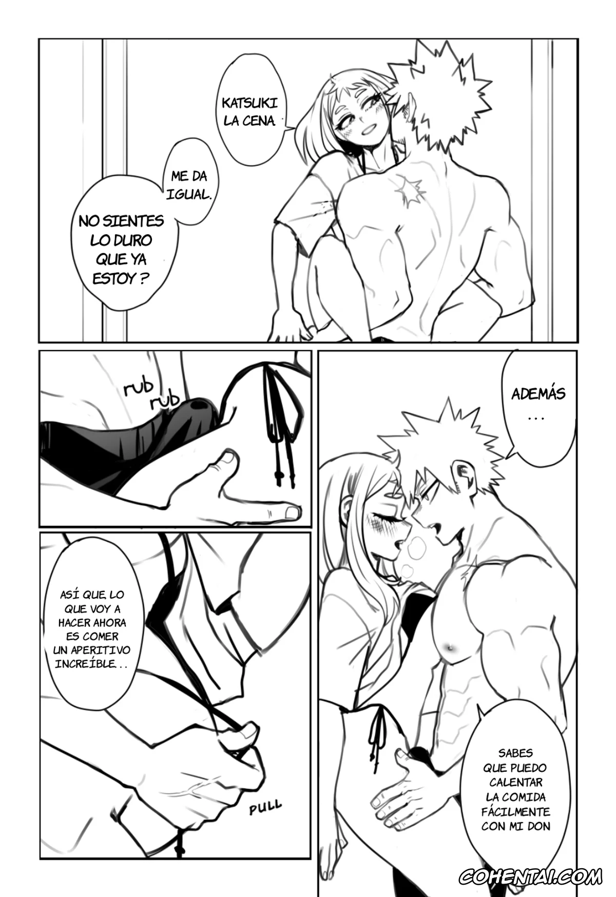 My Hero Academia | Boku No Hero Academia porno, Katsuki Bakugou porno, Ochako Uraraka porno, A mi novia le gusta usar mi ropa y eso me excita (Boku no Hero Academia), pagina 5