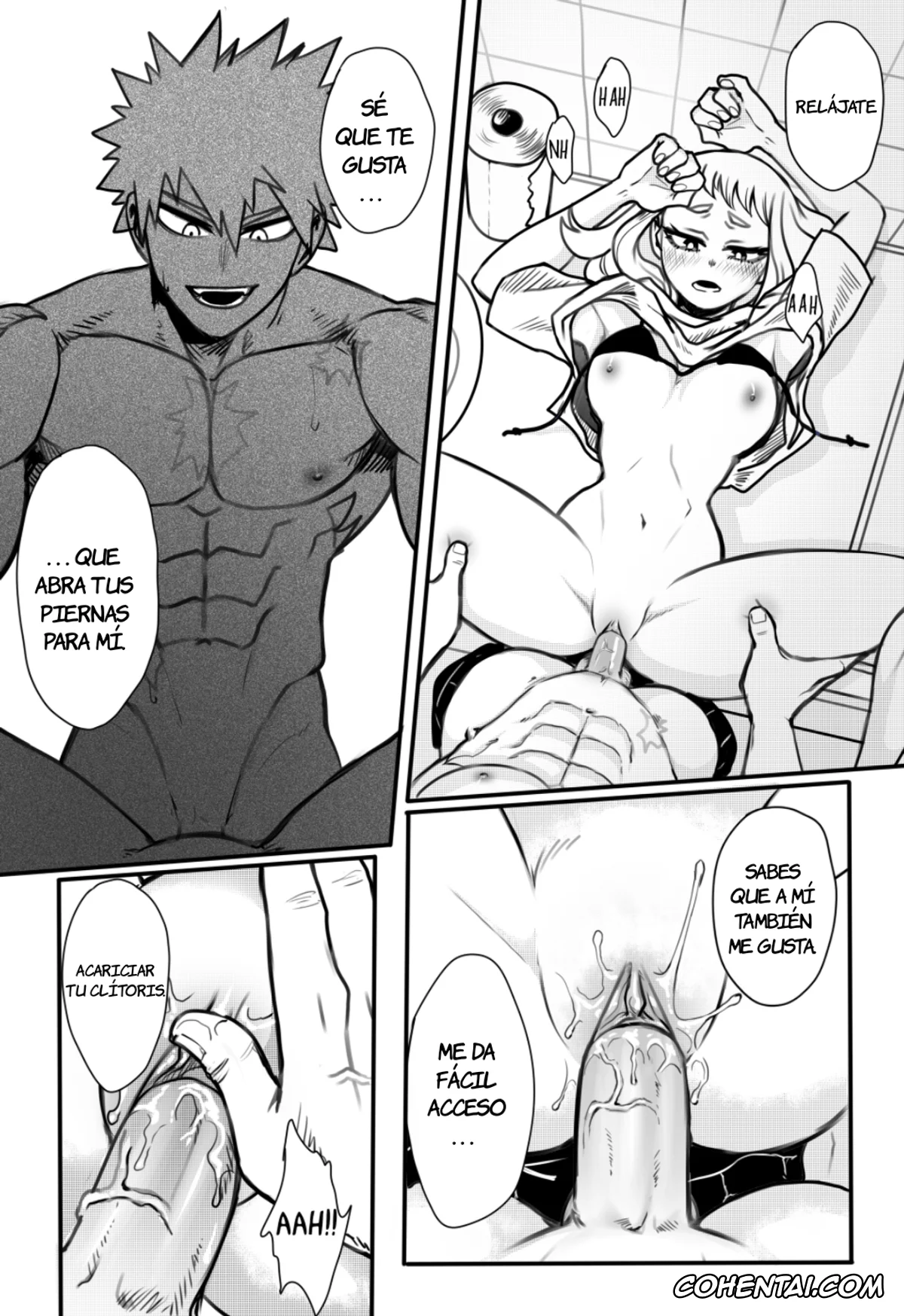 My Hero Academia | Boku No Hero Academia hentai, Katsuki Bakugou hentai, Ochako Uraraka hentai, A mi novia le gusta usar mi ropa y eso me excita (Boku no Hero Academia), pagina 9