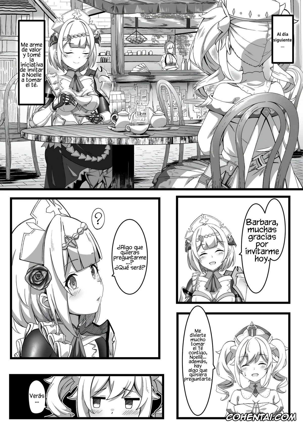 Genshin Impact hentai, Barbara Pegg hentai, Noelle hentai, Issho ni Seichou Shichaimashou! (Genshin Impact), pagina 9