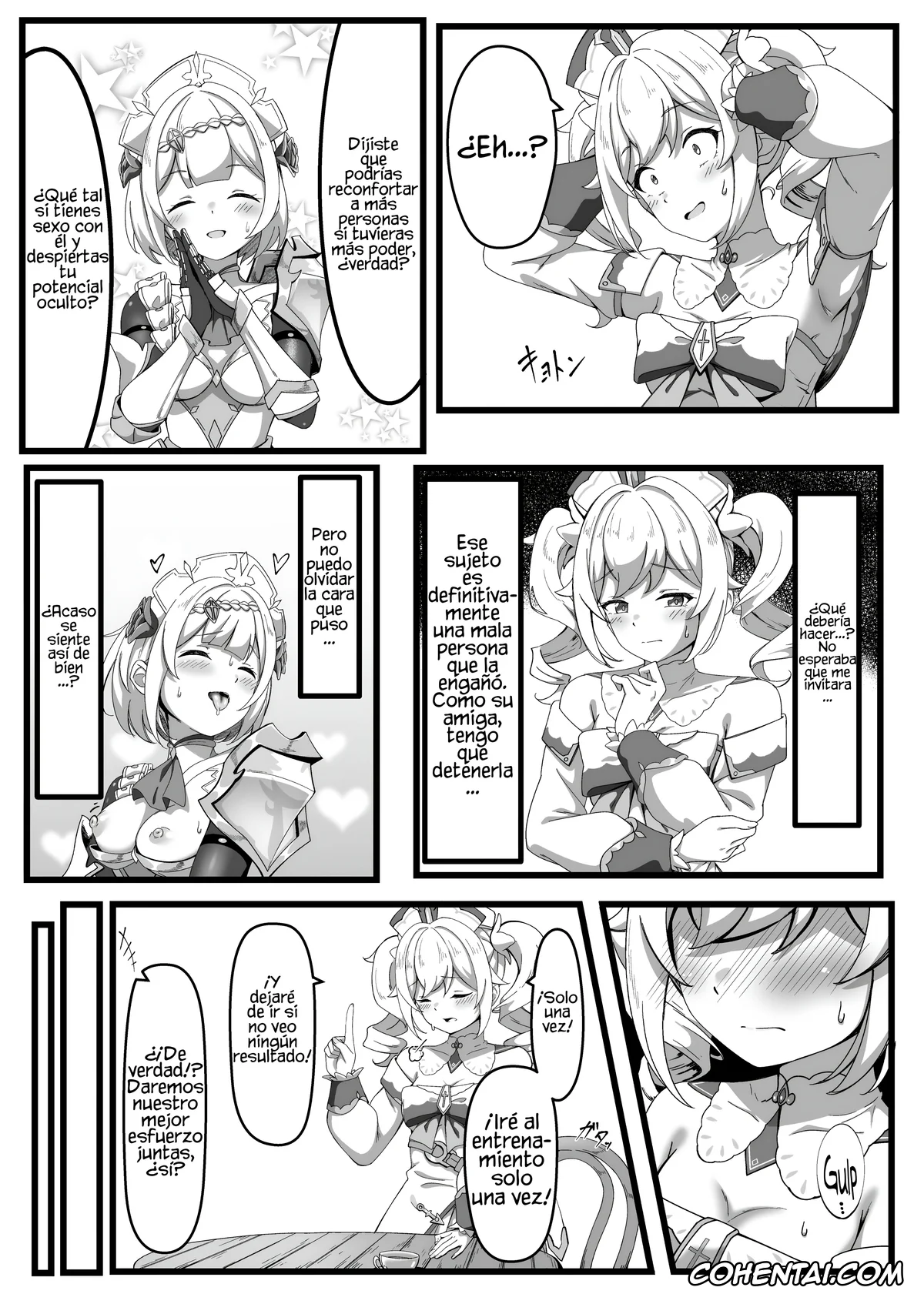 Genshin Impact hentai, Barbara Pegg hentai, Noelle hentai, Issho ni Seichou Shichaimashou! (Genshin Impact), pagina 12