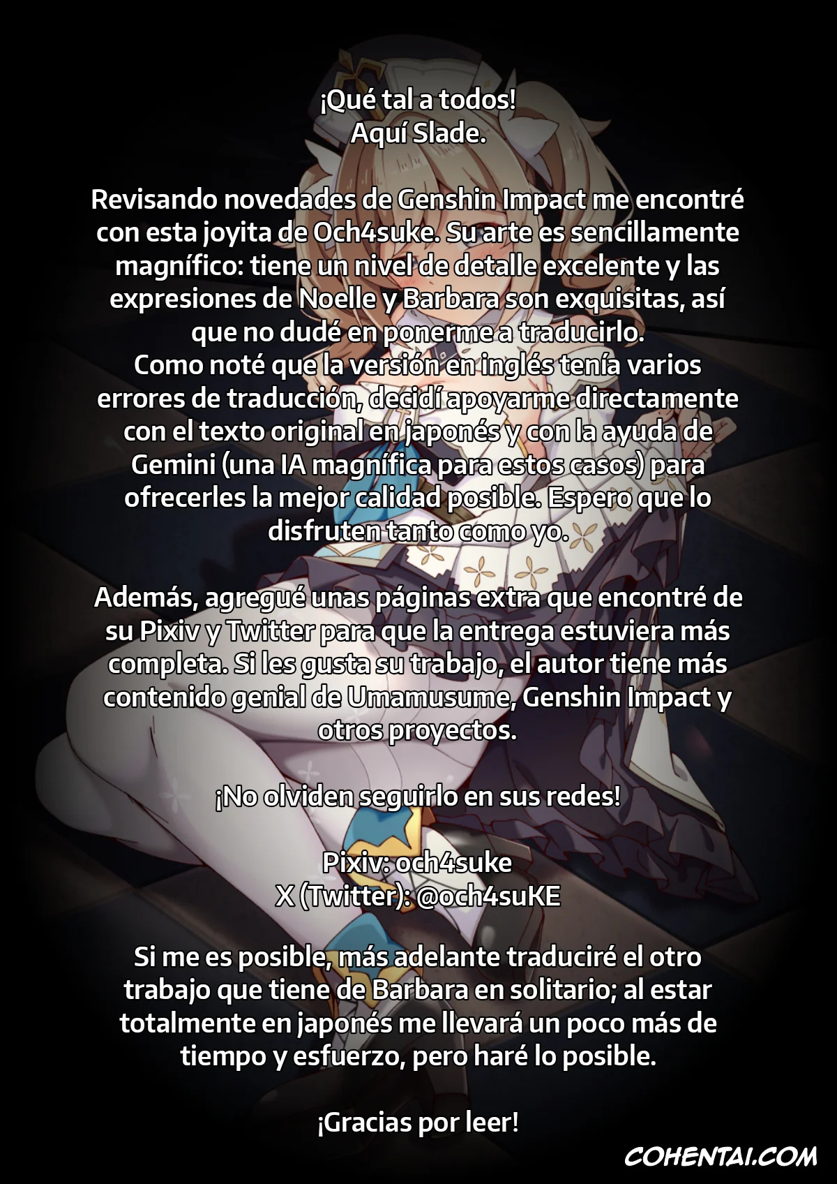 Genshin Impact xxx, Barbara Pegg xxx, Noelle xxx, Issho ni Seichou Shichaimashou! (Genshin Impact), pagina 37