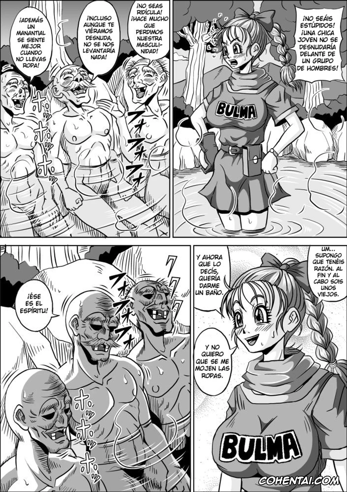 Dragon Ball porno, Bulma Briefs porno, Onsen Jijii VS Bulma (Dragon Ball), pagina 8
