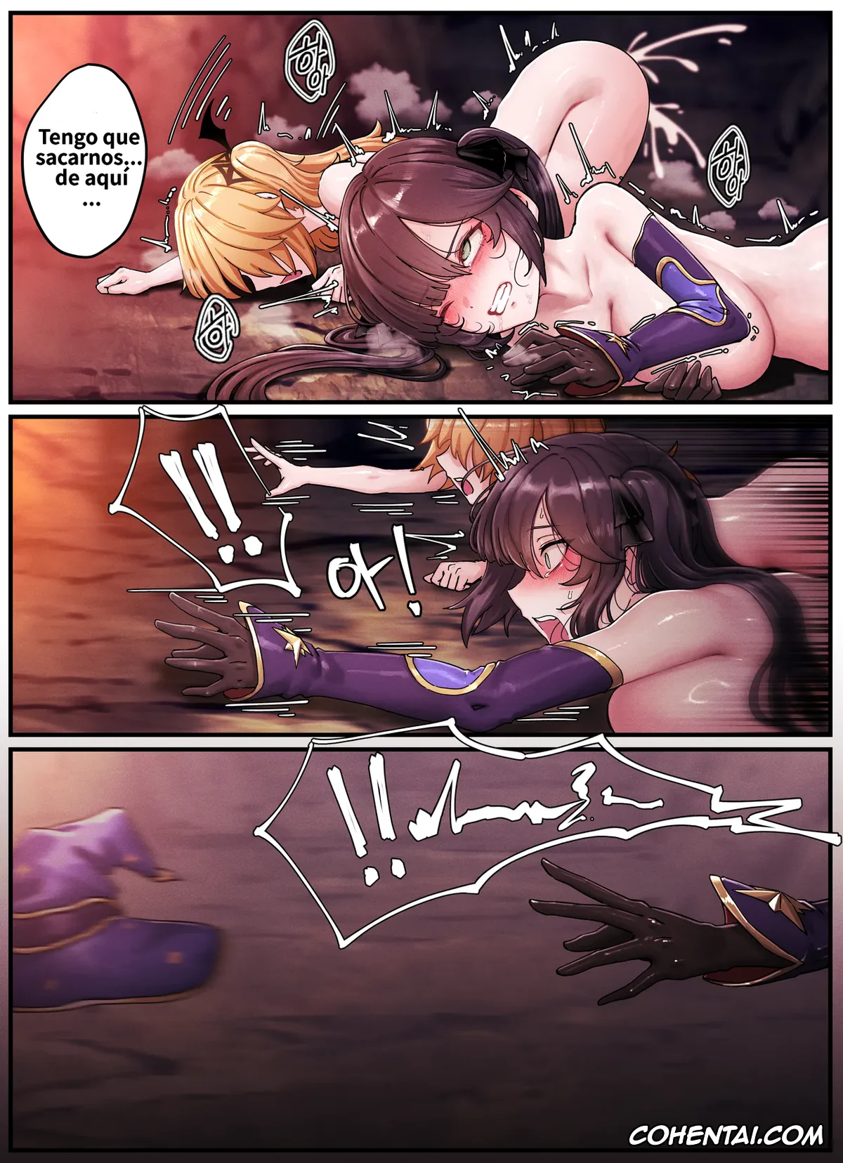 Genshin Impact hentai, Fischl hentai, Mona Megistus hentai, Teyvat Gravure 10 Mona & Fischl GOBLIN Impact (Genshin Impact), pagina 9
