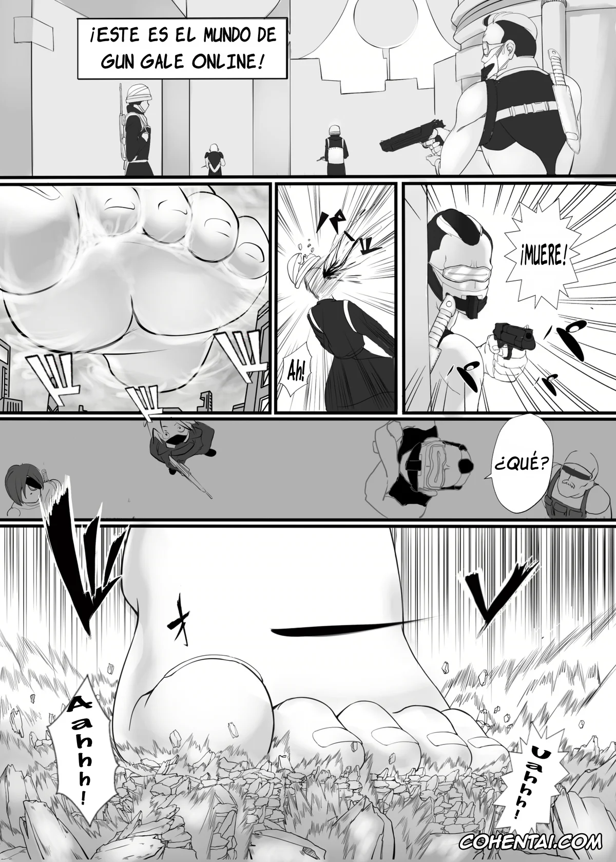 Sword Art Online hentai, Asuna Yuuki hentai, Kazuto Kirigaya | Kirito hentai, Shino Asada | Sinon hentai, BUG ART ONLINE (Sword Art Online), pagina 3