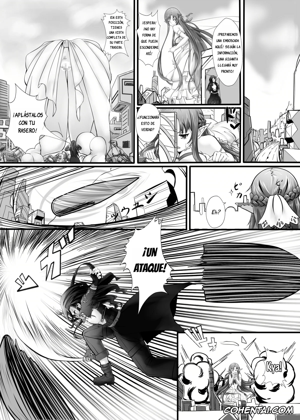 Sword Art Online hentai, Asuna Yuuki hentai, Kazuto Kirigaya | Kirito hentai, Shino Asada | Sinon hentai, BUG ART ONLINE (Sword Art Online), pagina 9