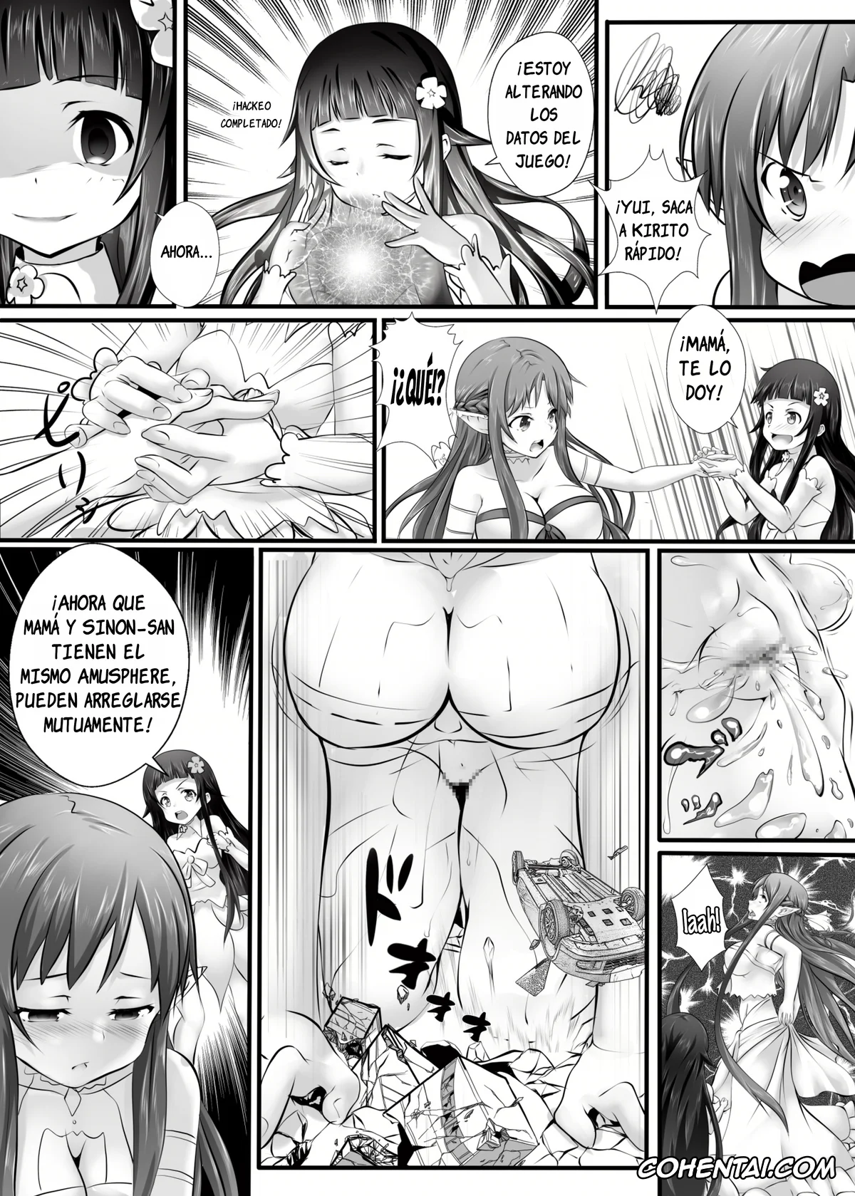 Sword Art Online porno, Asuna Yuuki porno, Kazuto Kirigaya | Kirito porno, Shino Asada | Sinon porno, BUG ART ONLINE (Sword Art Online), pagina 14