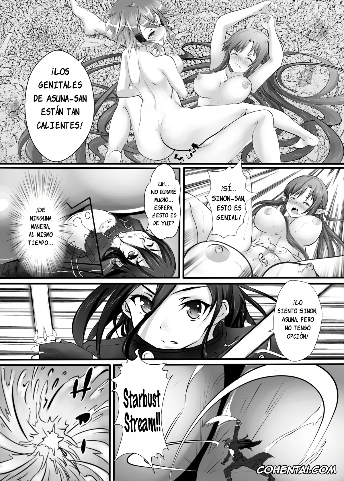 Sword Art Online hentai, Asuna Yuuki hentai, Kazuto Kirigaya | Kirito hentai, Shino Asada | Sinon hentai, BUG ART ONLINE (Sword Art Online), pagina 24