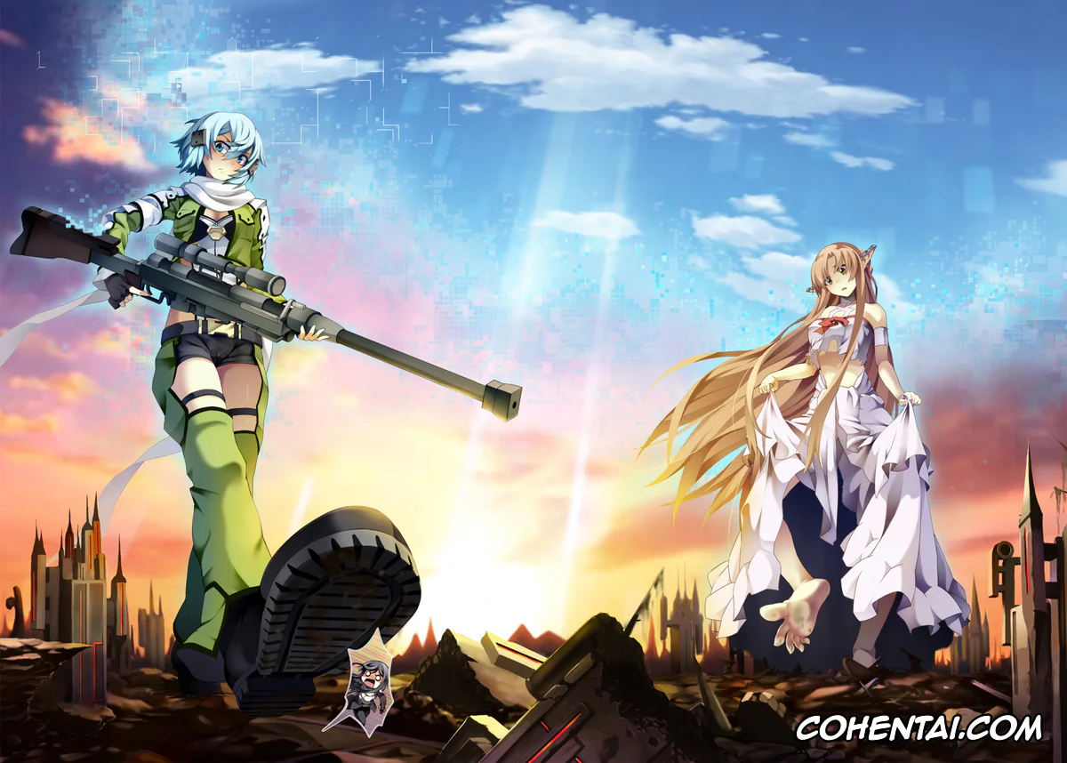 Sword Art Online hentai, Asuna Yuuki hentai, Kazuto Kirigaya | Kirito hentai, Shino Asada | Sinon hentai, BUG ART ONLINE (Sword Art Online), pagina 30