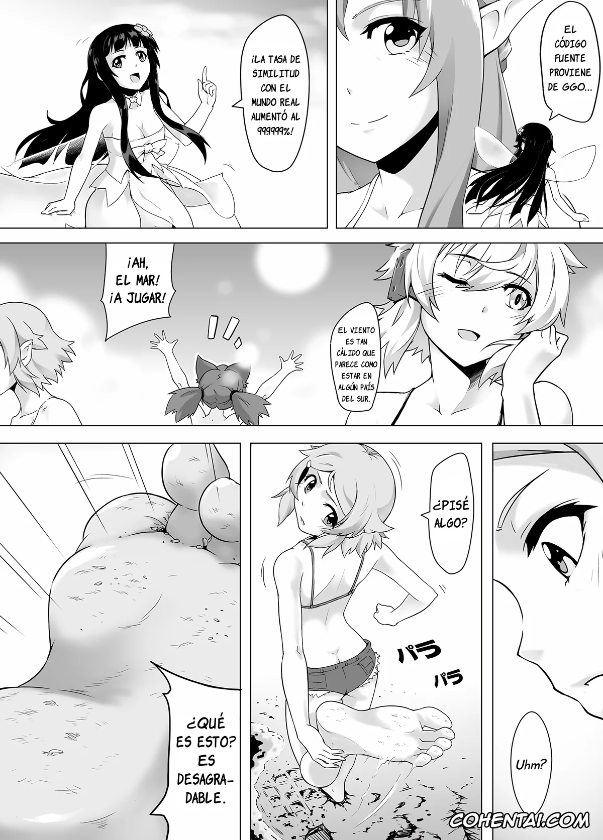 Sword Art Online hentai, Asuna Yuuki hentai, Bug Art Online 2.0 (Sword Art Online), pagina 9