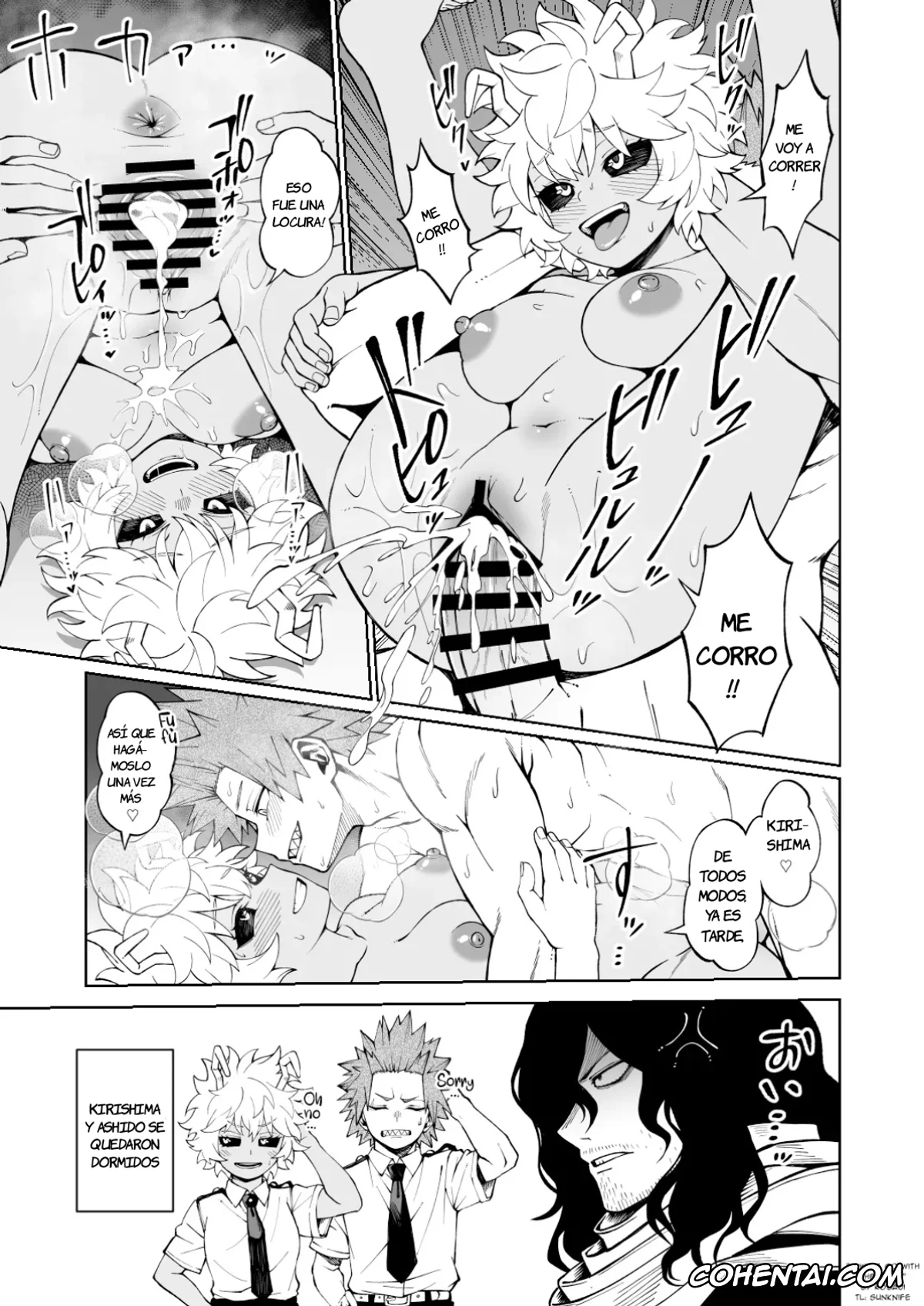 My Hero Academia | Boku No Hero Academia xxx, Eijirou Kirishima xxx, Mina Ashido xxx, Itsudatte Ikioi Makase! (Boku no Hero Academia), pagina 4
