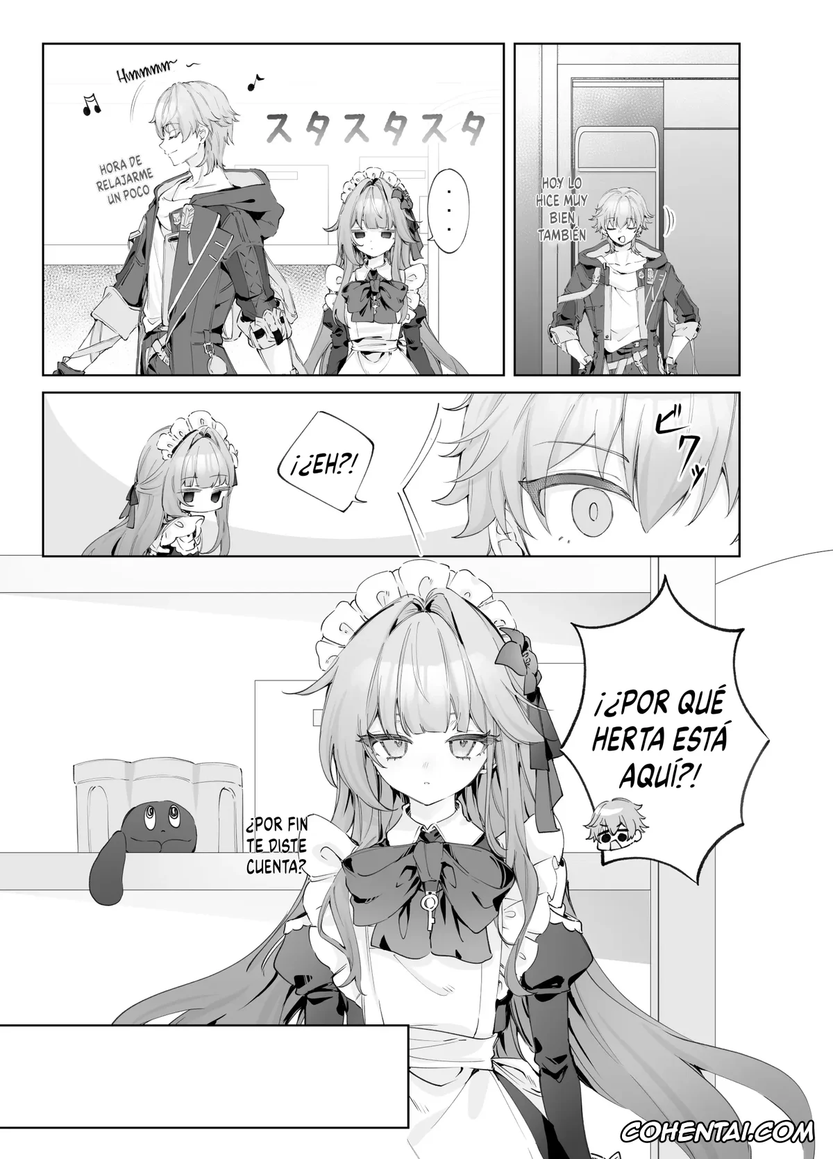 Honkai: Star Rail porno, Caelus porno, Herta porno, Maid-fuku de Gohoushi Shite Morau Hanashi | Una historia sobre ser atendido por alguien vestida de sirvienta. (Honkai: Star Rail), pagina 2