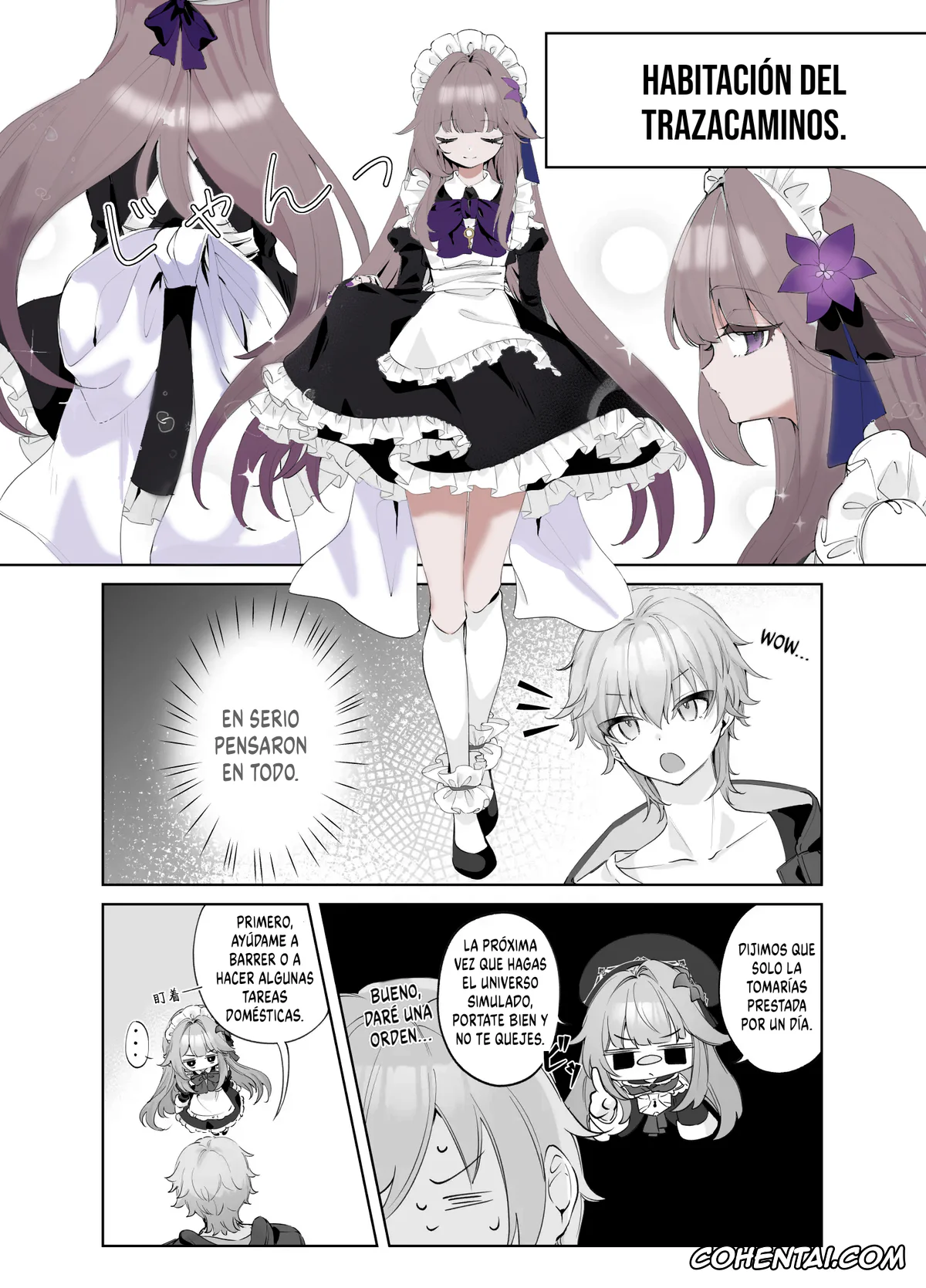 Honkai: Star Rail porno, Caelus porno, Herta porno, Maid-fuku de Gohoushi Shite Morau Hanashi | Una historia sobre ser atendido por alguien vestida de sirvienta. (Honkai: Star Rail), pagina 5