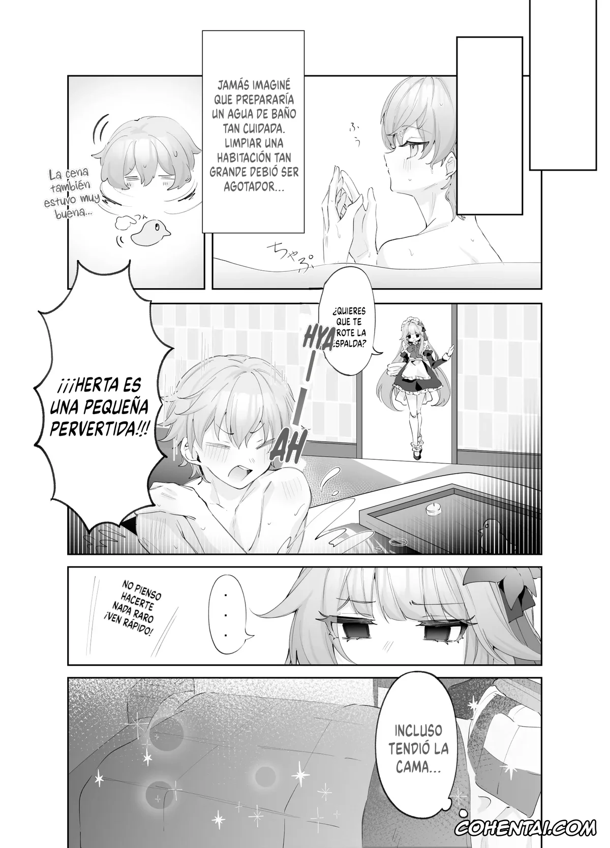 Honkai: Star Rail porno, Caelus porno, Herta porno, Maid-fuku de Gohoushi Shite Morau Hanashi | Una historia sobre ser atendido por alguien vestida de sirvienta. (Honkai: Star Rail), pagina 8