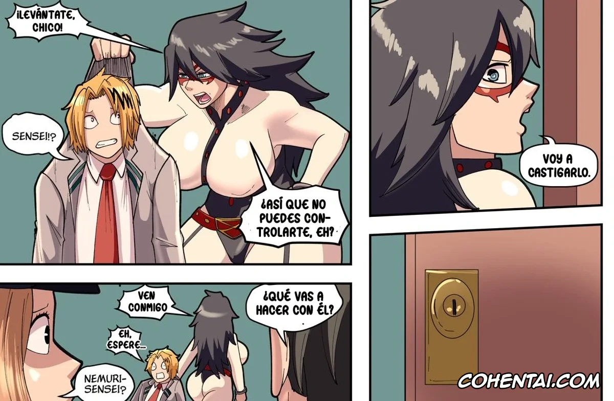 My Hero Academia | Boku No Hero Academia xxx, Denki Kaminari xxx, Ibara Shiozaki xxx, Itsuka Kendou xxx, Kyoka Jiro xxx, Mina Ashido xxx, Momo Yaoyorozu xxx, Mount Lady xxx, Nejire Hado xxx, Reiko Yanagi xxx, Setsuna Tokage xxx, El Relámpago de la Lujuria (Boku no Hero Academia), pagina 10