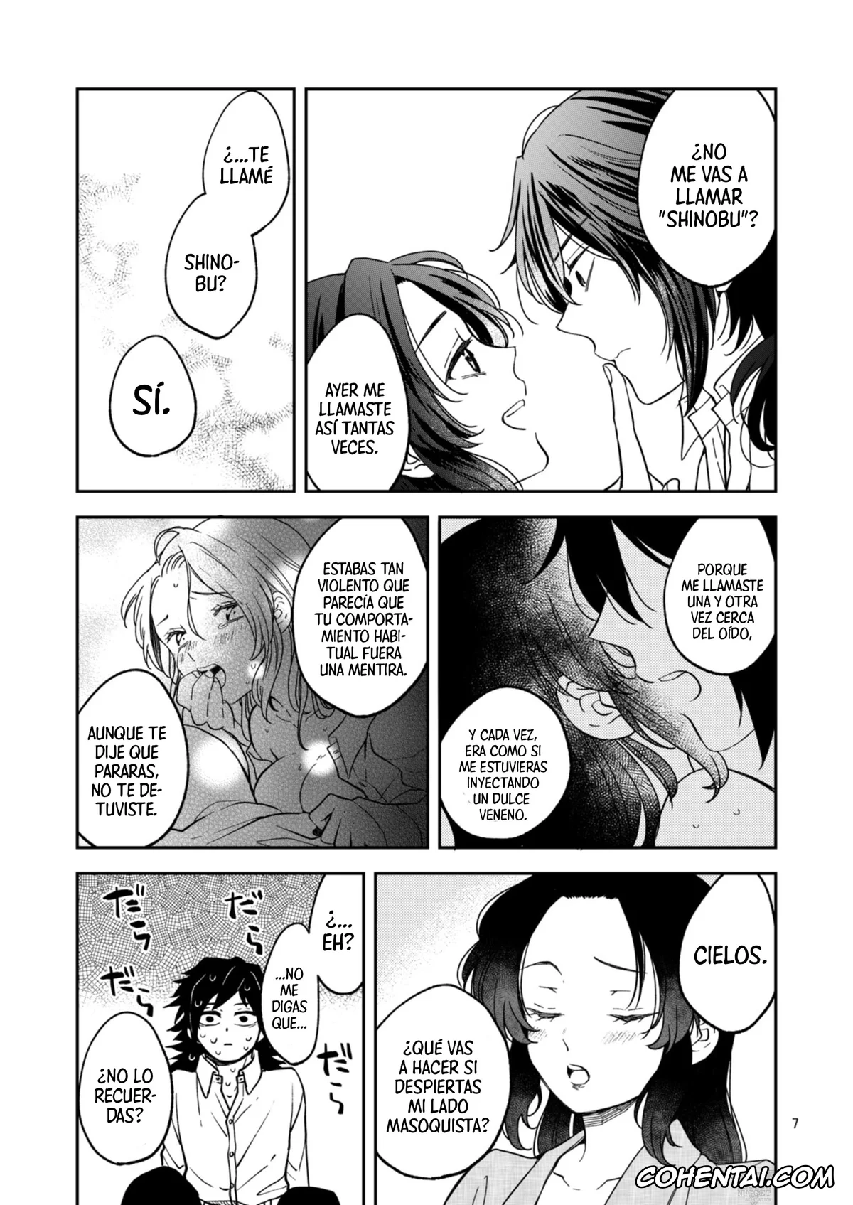 Kimetsu No Yaiba | Demon Slayer hentai, Giyuu Tomioka hentai, Shinobu Kochou hentai, Uragoi | Amor del Corazón – Un Amor Secreto – (Kimetsu no Yaiba), pagina 6
