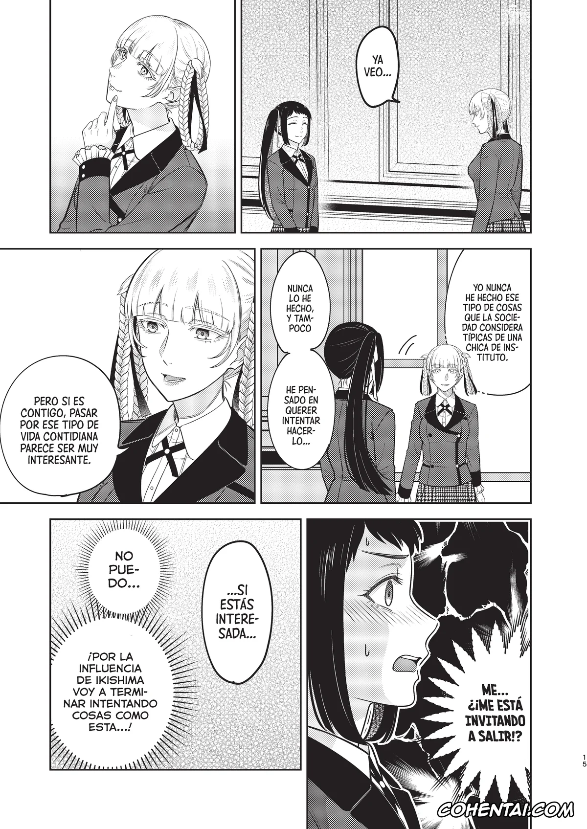 Kakegurui porno, Kirari Momobami porno, Midari Ikishima porno, Sayaka Igarashi porno, Kawaii hito (Kakegurui), pagina 14