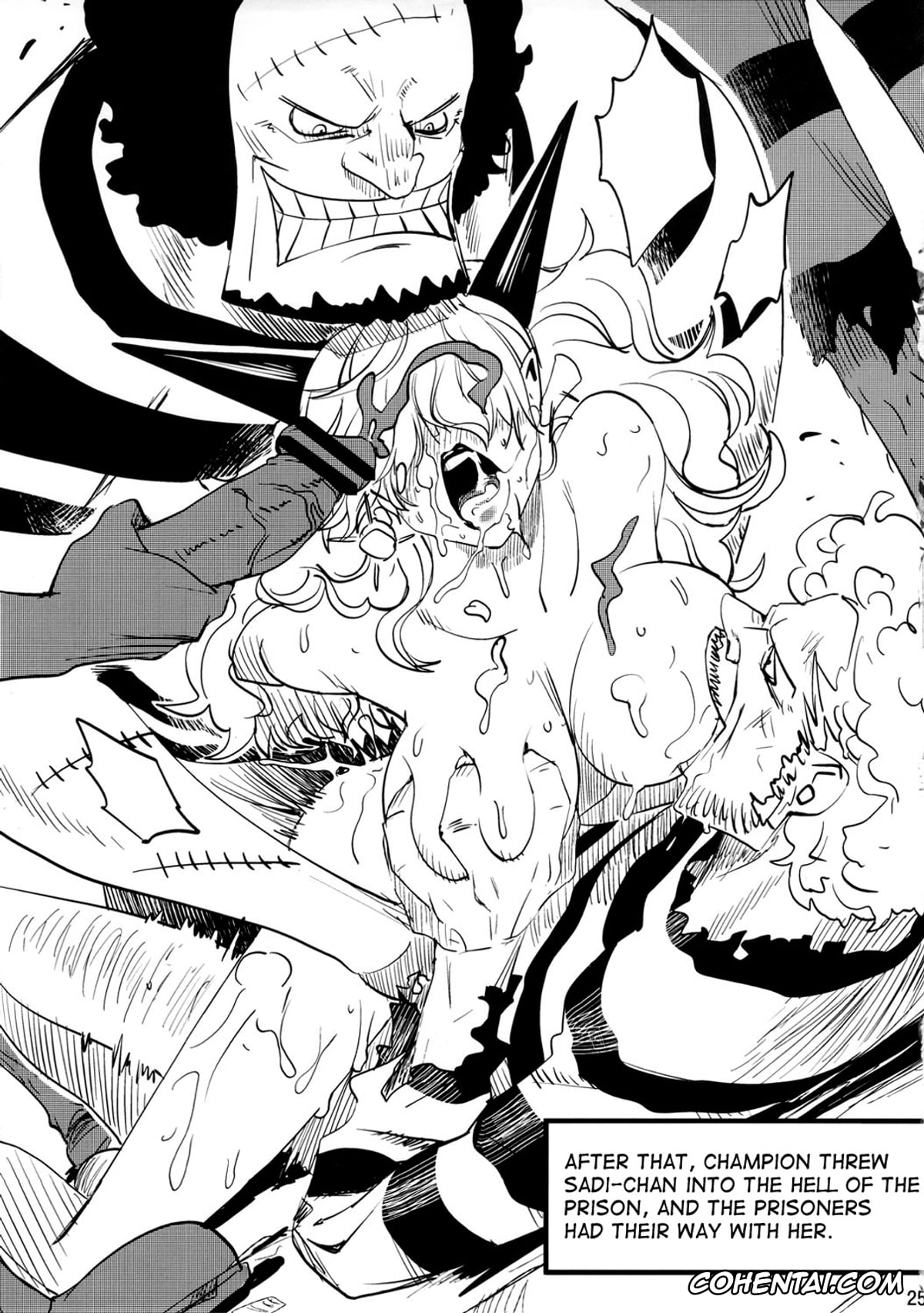 One Piece hentai, Boa Hancock hentai, Marshall D. Teach | Blackbeard hentai, Sadi-chan hentai, Zoku Onnagoroshi Hebi no Jigoku (One Piece), pagina 24