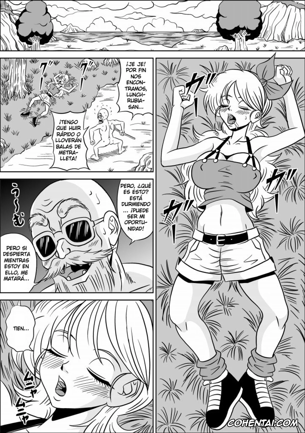 Dragon Ball Z hentai, Bulma Briefs hentai, Lunch hentai, Master Roshi hentai, Tien Shinhan hentai, Vegeta hentai, Videl hentai, Kame Sennin no Yabou II (Dragon Ball Z), pagina 15