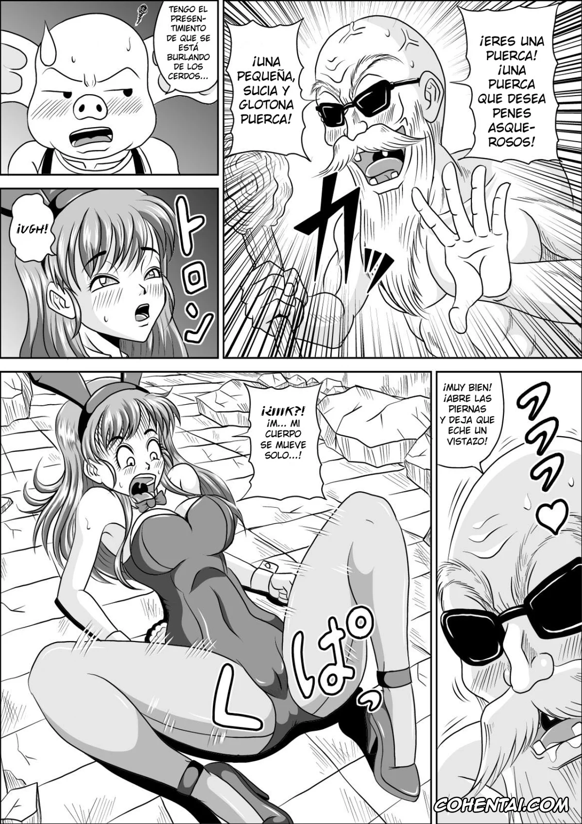 Dragon Ball porno, Bulma Briefs porno, Master Roshi porno, Oolong porno, Bunny de Mesubuta (Dragon Ball), pagina 8