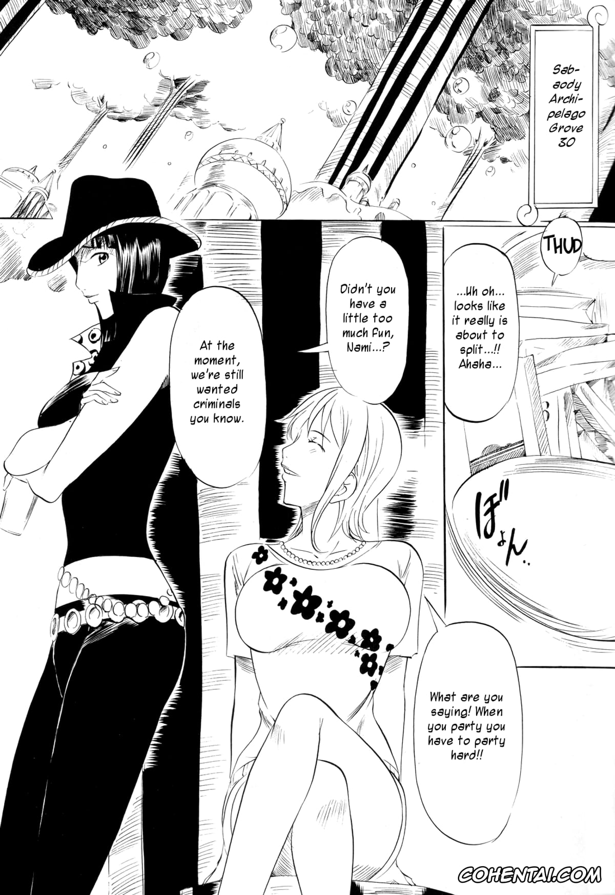 One Piece porno, Nami porno, Nico Robin porno, Piece of Girl’s kan2 Nami-Robi Hen (One Piece), pagina 2