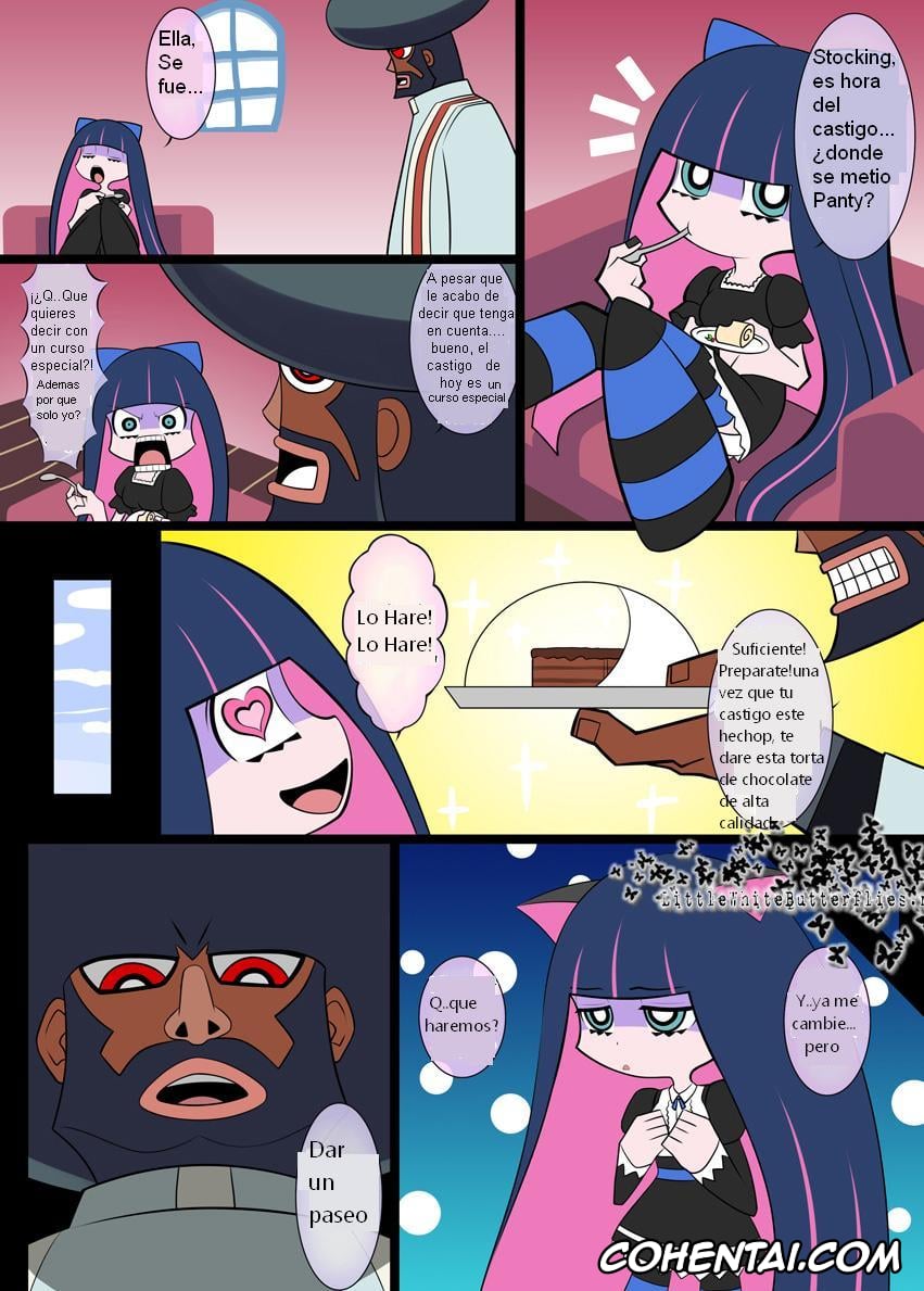 Panty & Stocking with Garterbelt hentai, Stocking Anarchy hentai, Sperma & Sweets with Villager (Panty & Stocking with Garterbelt), pagina 3