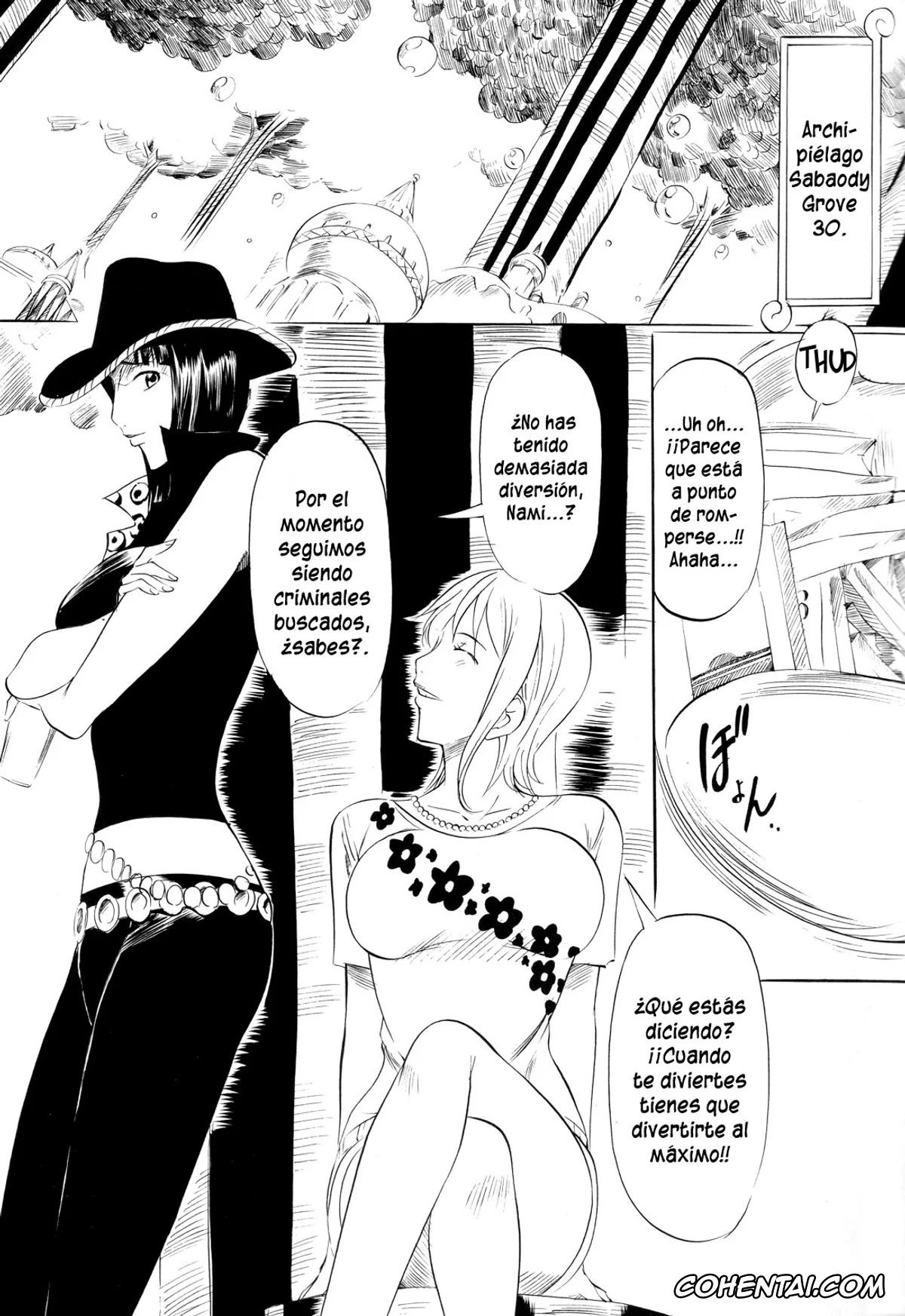 One Piece porno, Nami porno, Nico Robin porno, Piece of Girl’s kan2 Nami-Robi Hen (One Piece), pagina 2