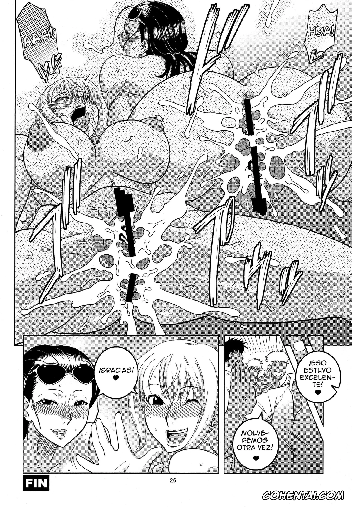 One Piece hentai, Nami hentai, Nico Robin hentai, NamiRobi 5 (One Piece), pagina 27
