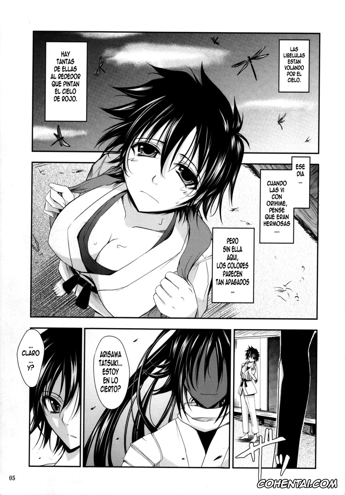 Bleach xxx, Orihime Inoue xxx, Tatsuki Arisawa xxx, Yoruichi Shihoin xxx, Aki-Akane Zenpen (Bleach), pagina 4