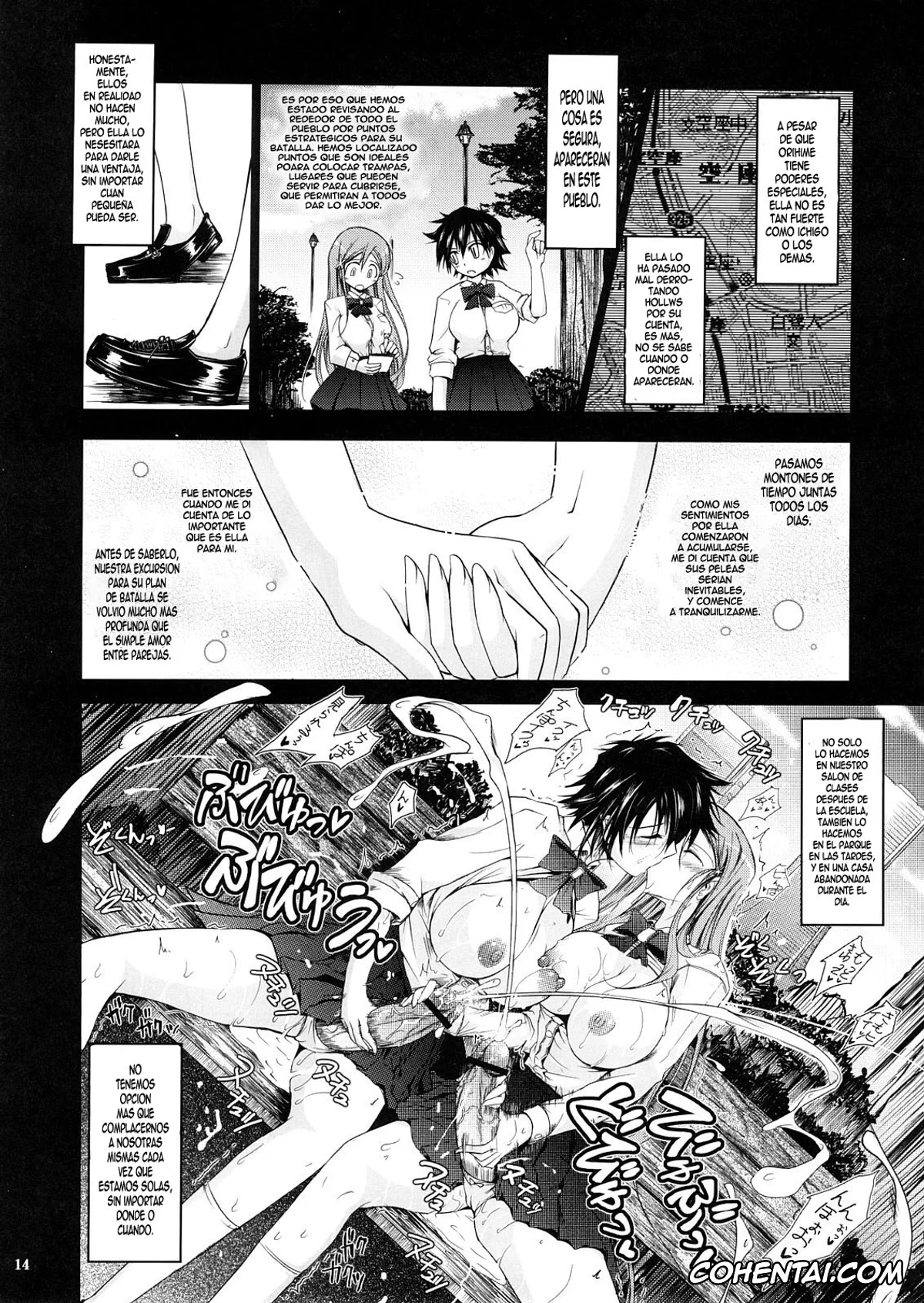 Bleach xxx, Orihime Inoue xxx, Soi Fon xxx, Tatsuki Arisawa xxx, Yoruichi Shihoin xxx, Aki-Akane Chuuhen (Bleach), pagina 13