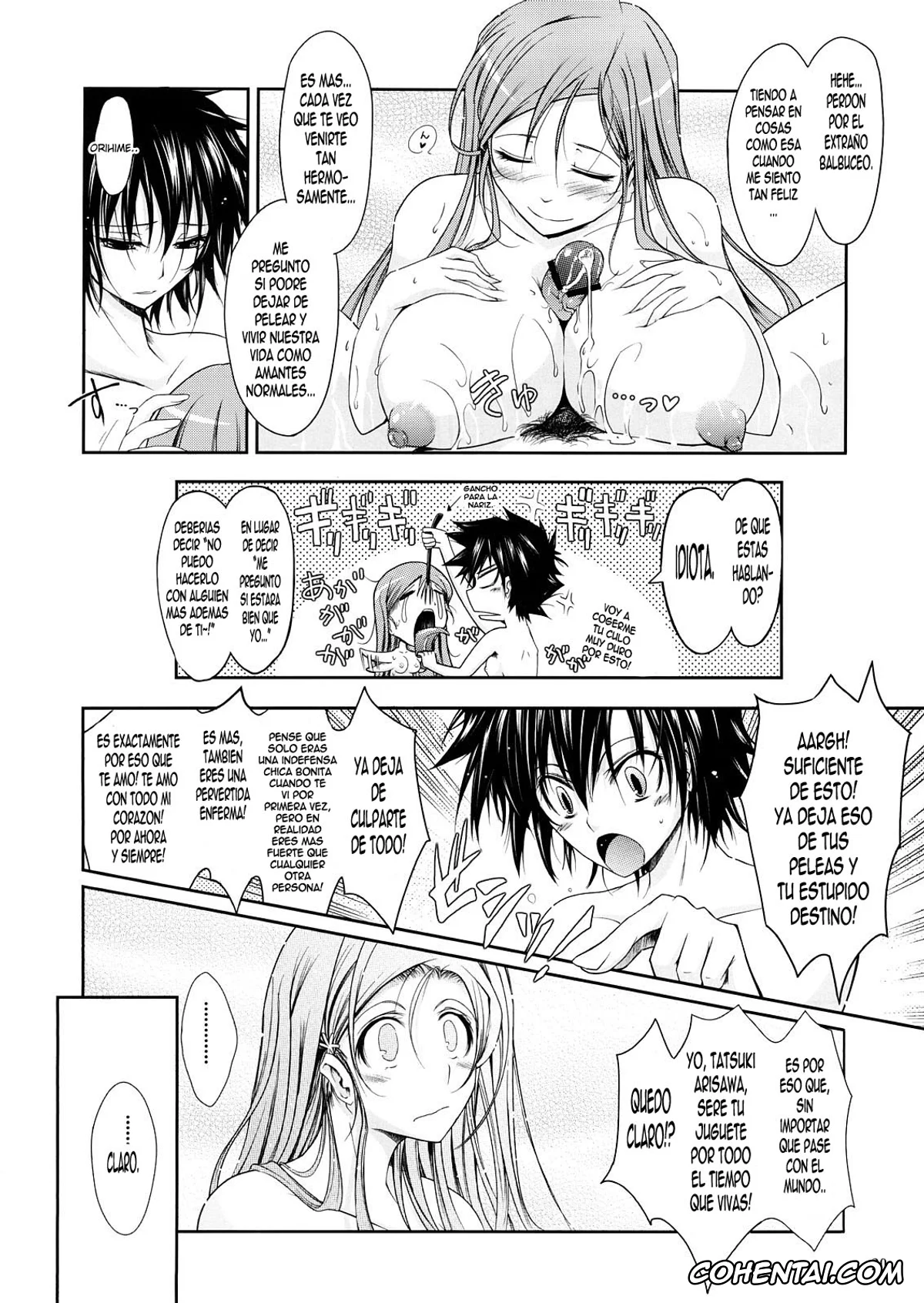 Bleach xxx, Orihime Inoue xxx, Soi Fon xxx, Tatsuki Arisawa xxx, Yoruichi Shihoin xxx, Aki-Akane Chuuhen (Bleach), pagina 19