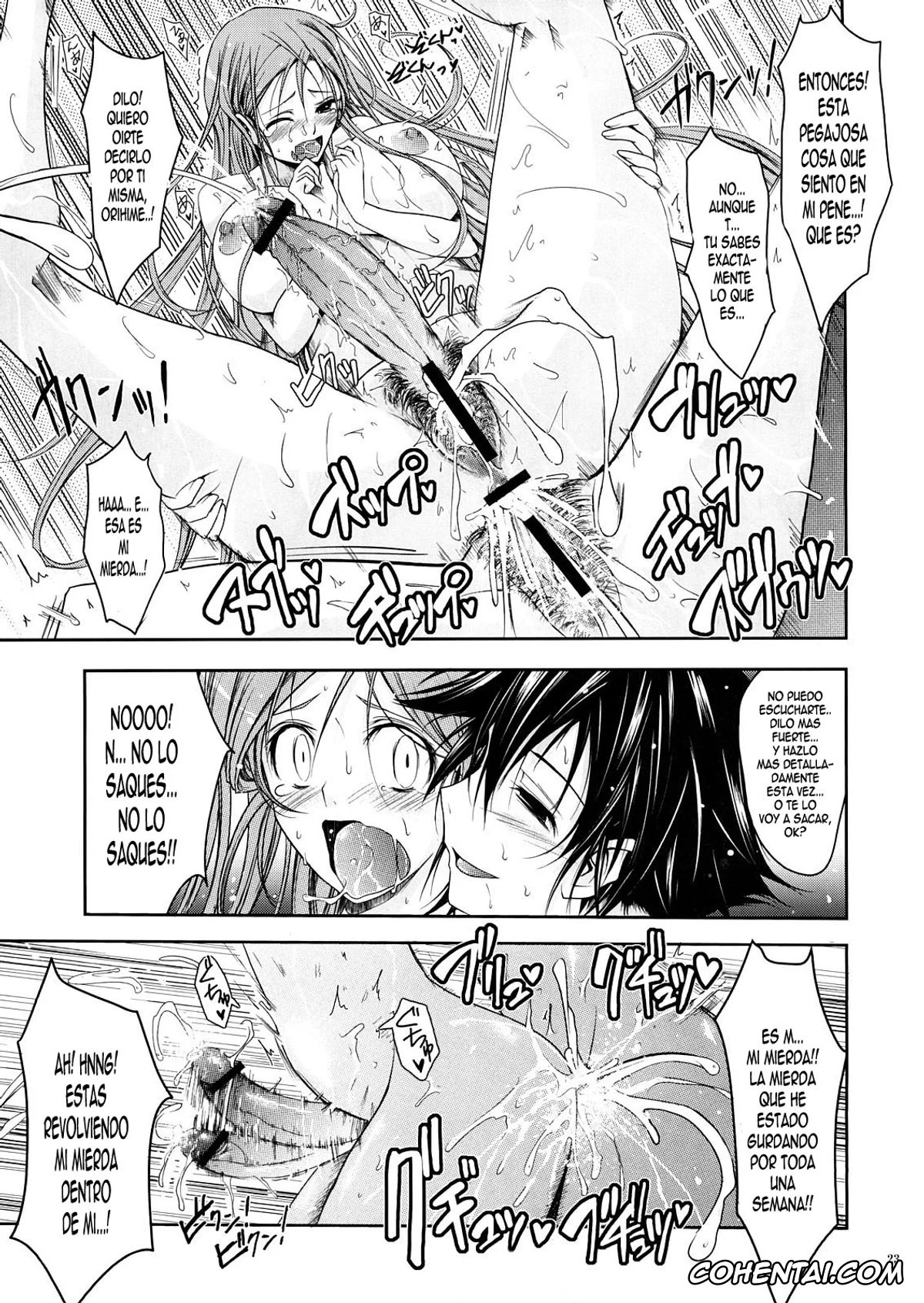 Bleach xxx, Orihime Inoue xxx, Soi Fon xxx, Tatsuki Arisawa xxx, Yoruichi Shihoin xxx, Aki-Akane Chuuhen (Bleach), pagina 22