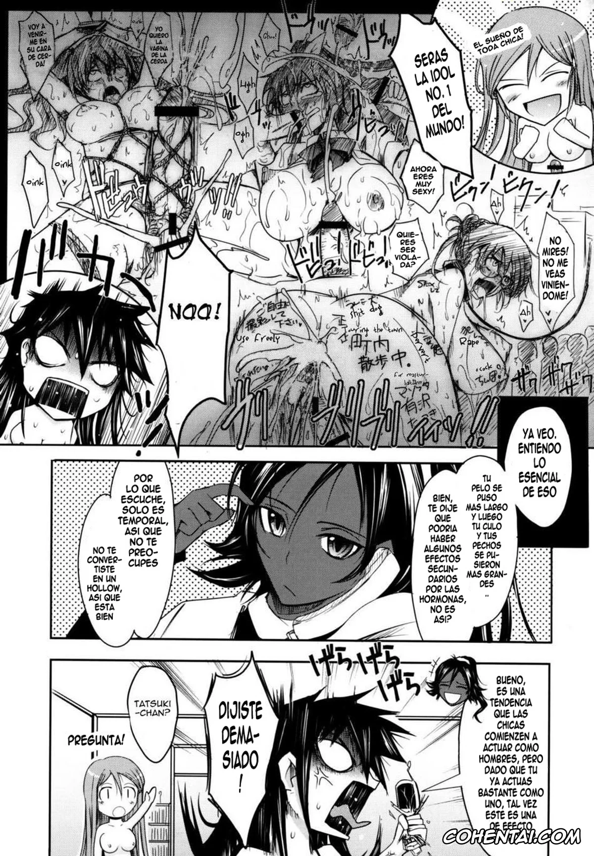 Bleach porno, Orihime Inoue porno, Tatsuki Arisawa porno, Aki-Akane -AnotherDay- (Bleach), pagina 23