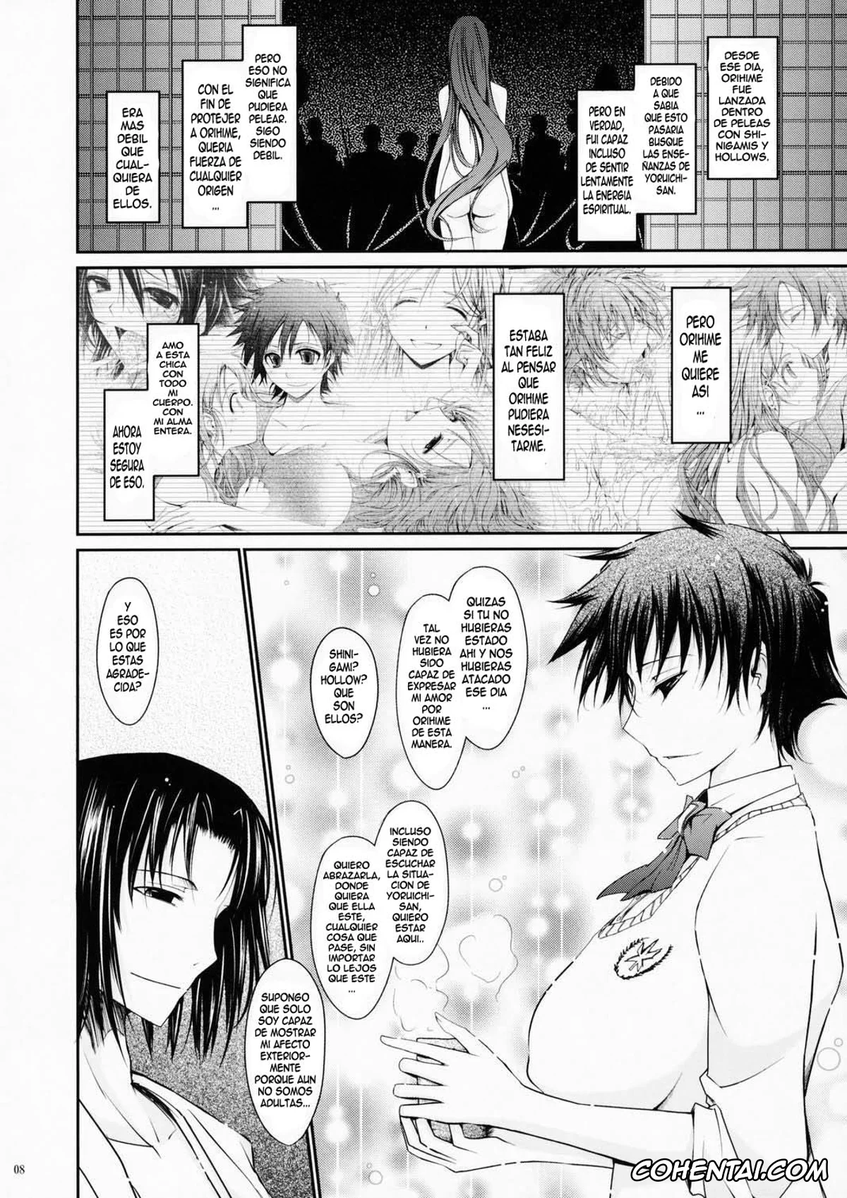 Bleach xxx, Orihime Inoue xxx, Soi Fon xxx, Tatsuki Arisawa xxx, Yoruichi Shihoin xxx, Aki-Akane -Kouhen 1- (Bleach), pagina 7