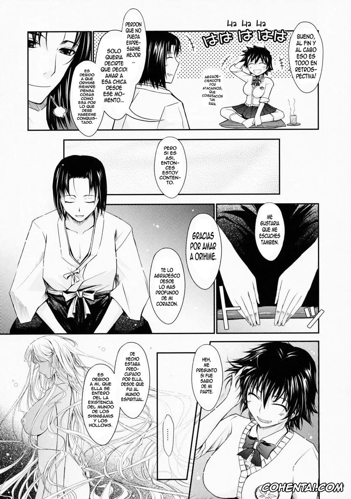 Bleach porno, Orihime Inoue porno, Soi Fon porno, Tatsuki Arisawa porno, Yoruichi Shihoin porno, Aki-Akane -Kouhen 1- (Bleach), pagina 8