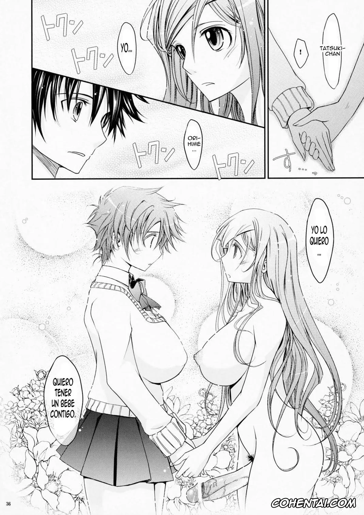 Bleach porno, Orihime Inoue porno, Soi Fon porno, Tatsuki Arisawa porno, Yoruichi Shihoin porno, Aki-Akane -Kouhen 1- (Bleach), pagina 35